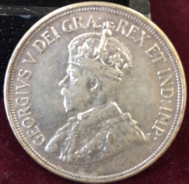 1928 Cyprus Silver 45 Piastres XF Cleaned