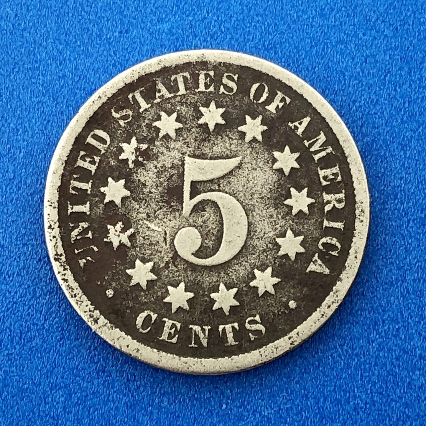 1870 P Shield Nickel 5c Better Key Rare Philadelphia Mint Coin No Rays