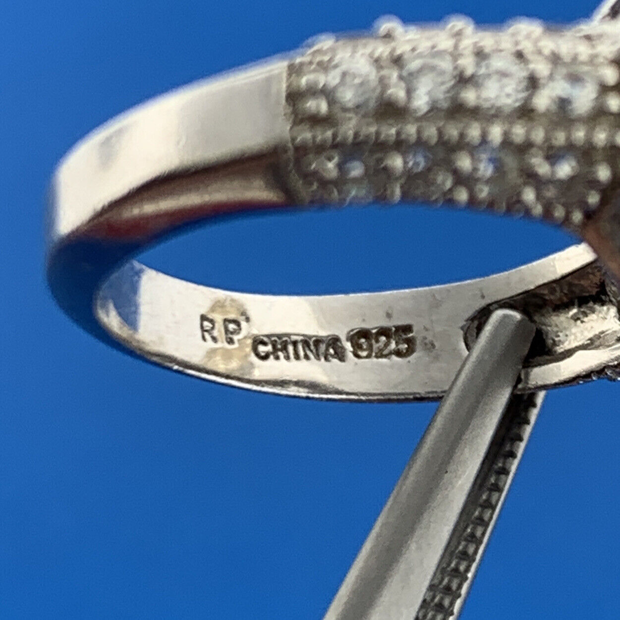 Designer 925 Sterling Silver Cubic Zirconia Solitaire Accents Engagement Ring