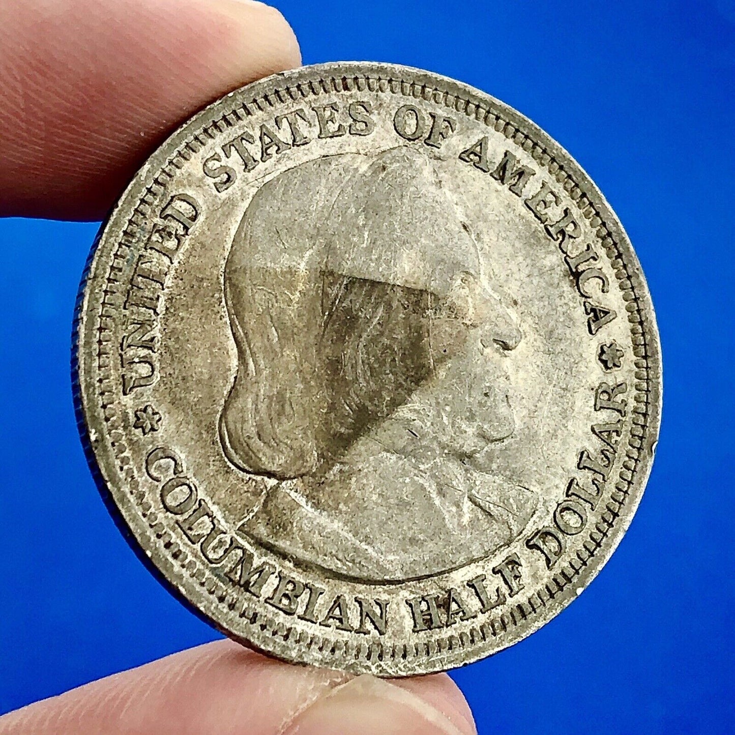 1893 P World's Columbian Exposition Commemorative Silver Half Dollar $.50 Coin