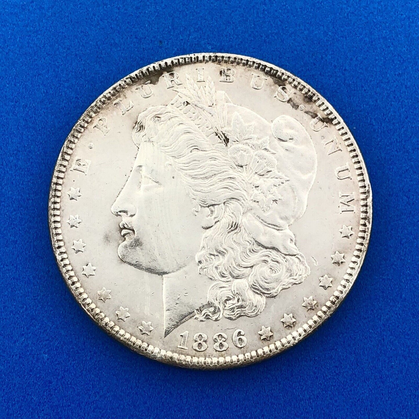 1886 P Morgan Silver Dollar Better Rare Key Philadelphia Mint Coin BU Details