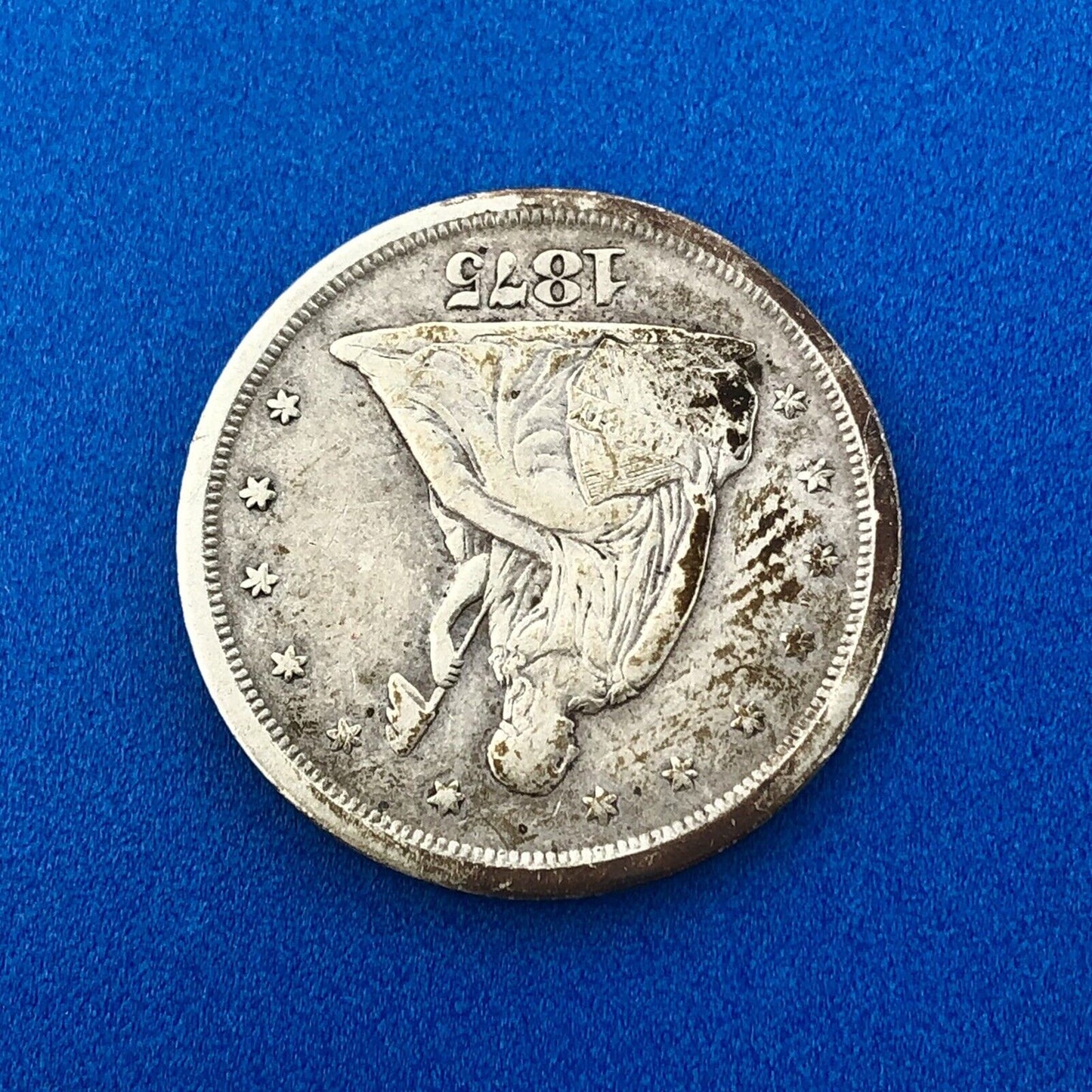 1875 S Silver Seated Liberty Twenty Cent Piece Better Key San Francisco Coin