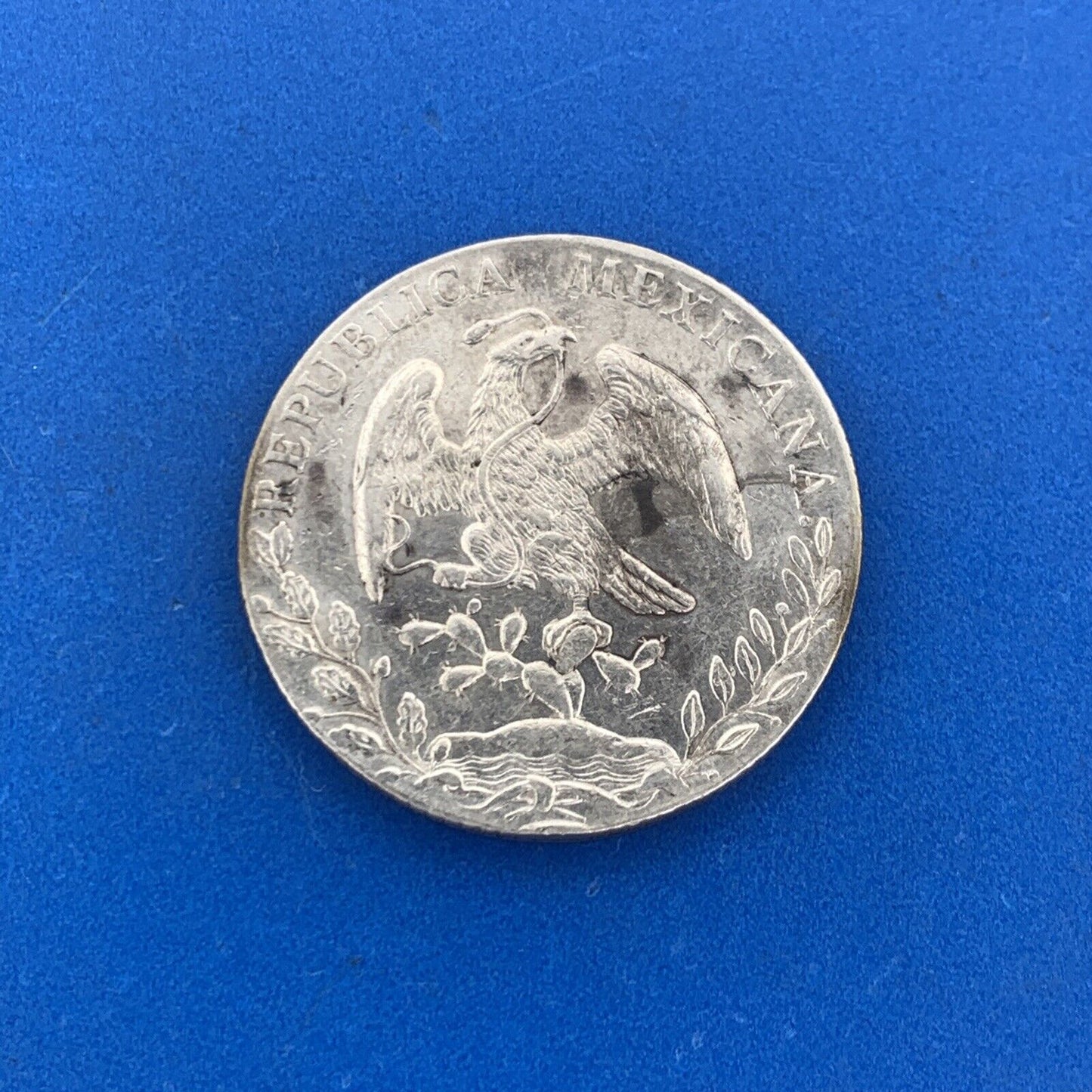 1888 Mo Mexico City 8 Reales M.H. 10 D 20 G Mexico .903 Silver Coin