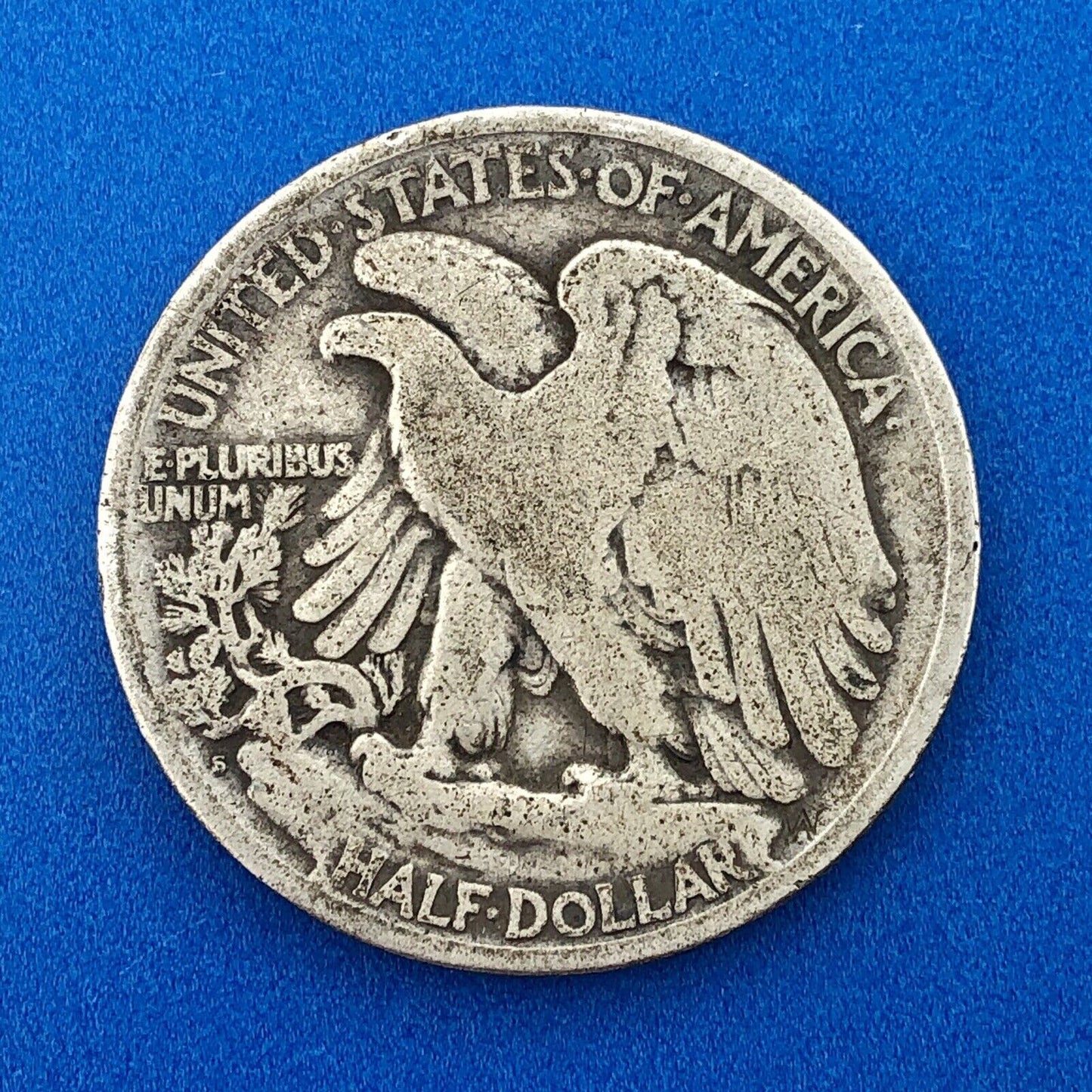 1917 S Reverse Silver Walking Liberty Half Dollar 50c Better Key San Fran Coin