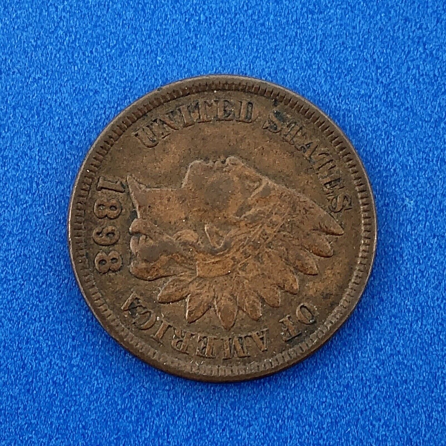 1898 P Indian Head One Cent Penny Type 3 Bronze Better Key Philadelphia Coin