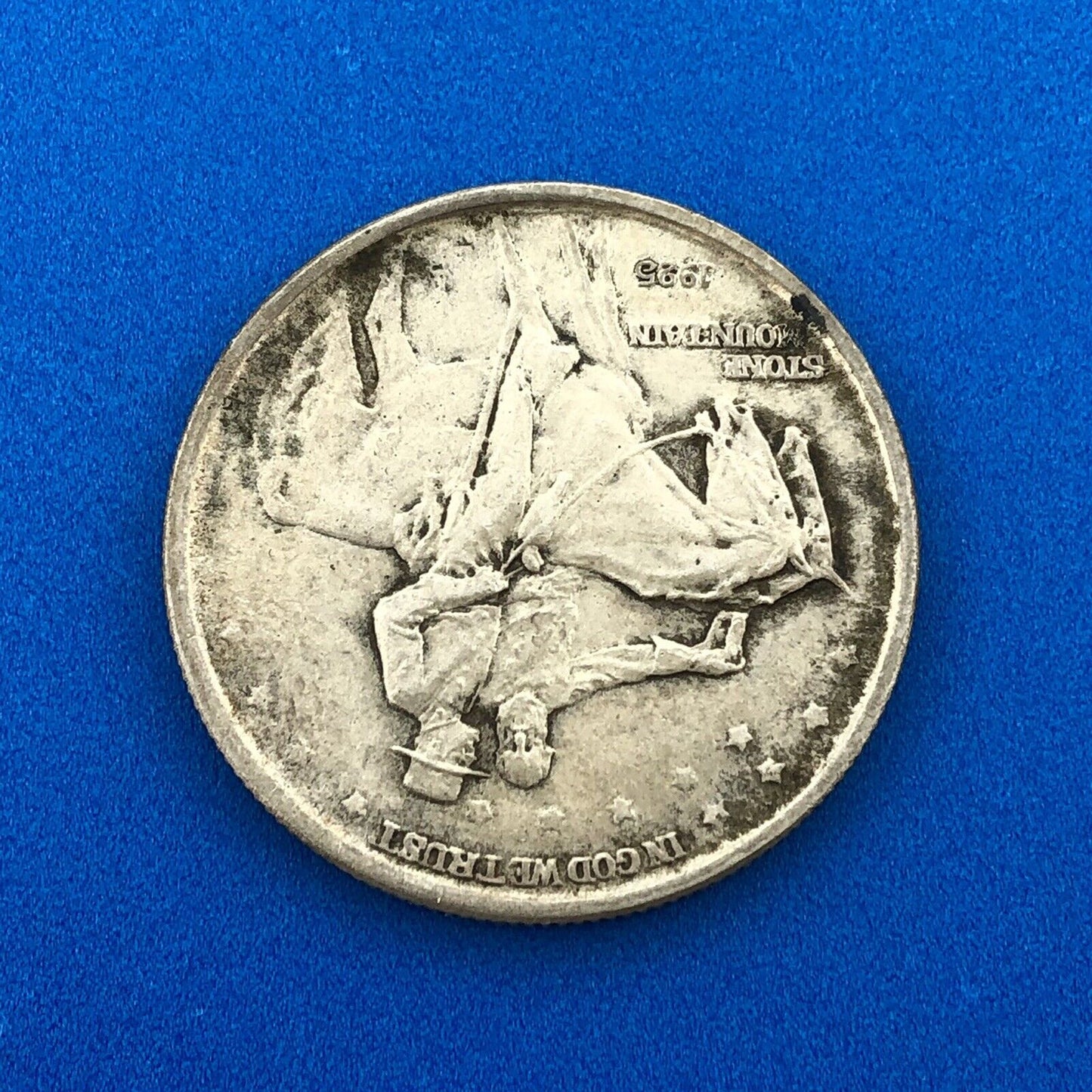 1925 P Stone Mountain Commemorative .900 Silver Half Dollar XF Rare Coin