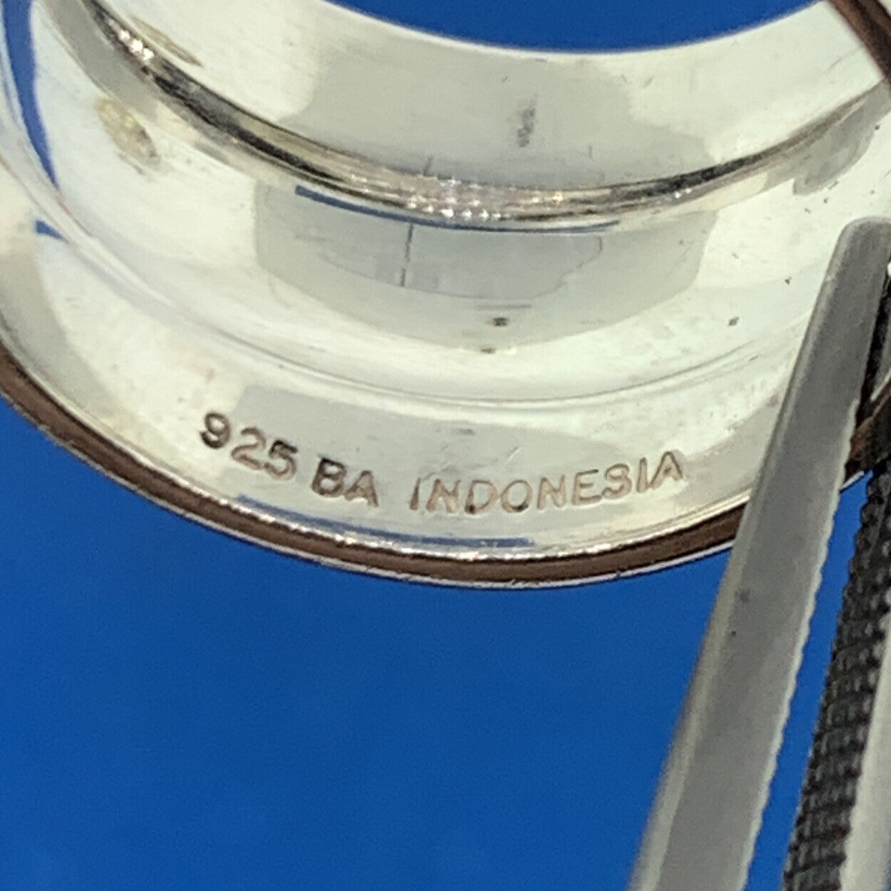 Designer BA Suarti Sterling Silver 925 Wide Band Weave Design Statement Ring