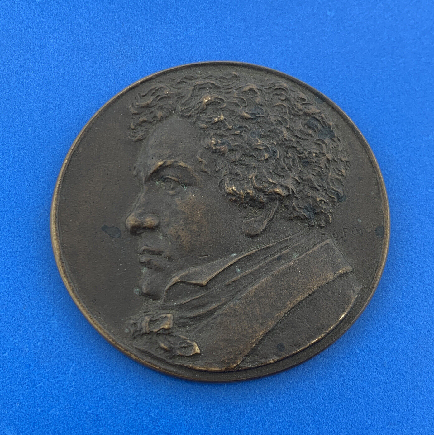 Furst Signed Ludwig Van Beethoven 1770-1827 Commemorative Bronze Medal