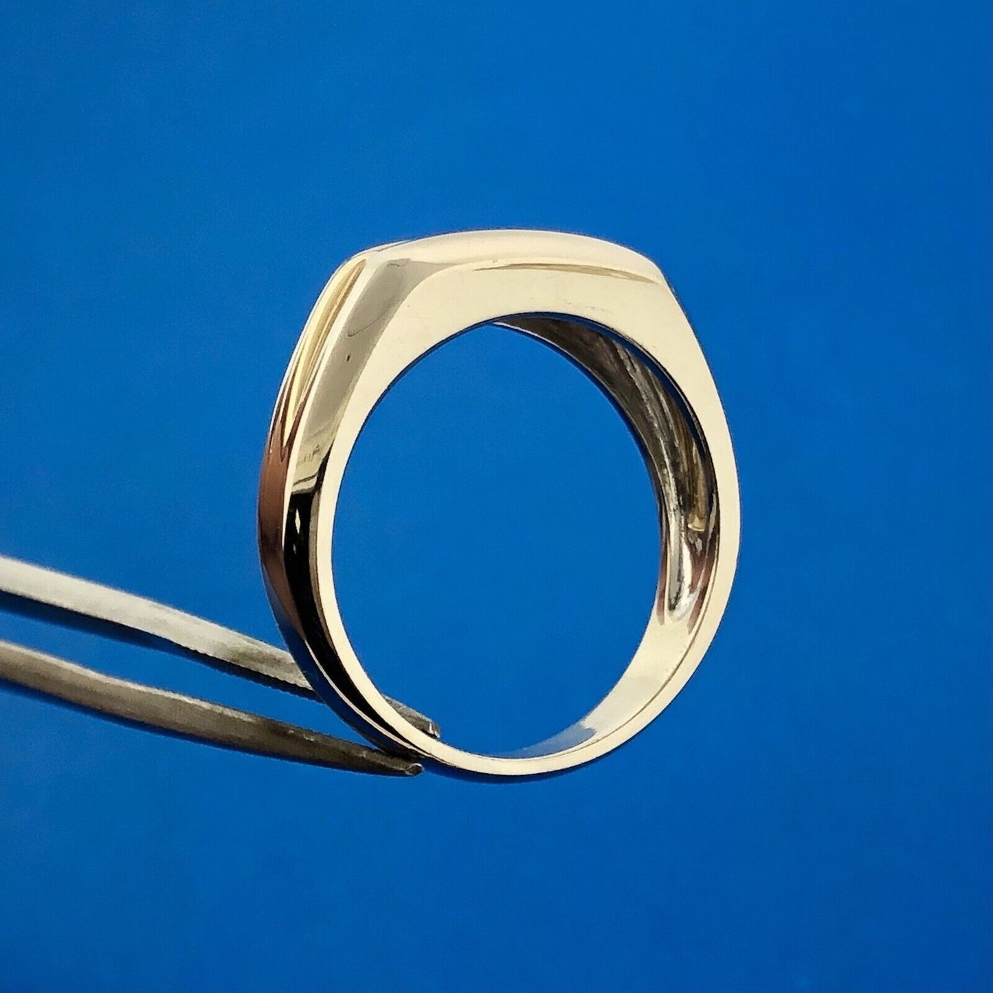 Unisex 14K White Yellow Gold Diamond Bar Dome Wedding Anniversary Band Ring