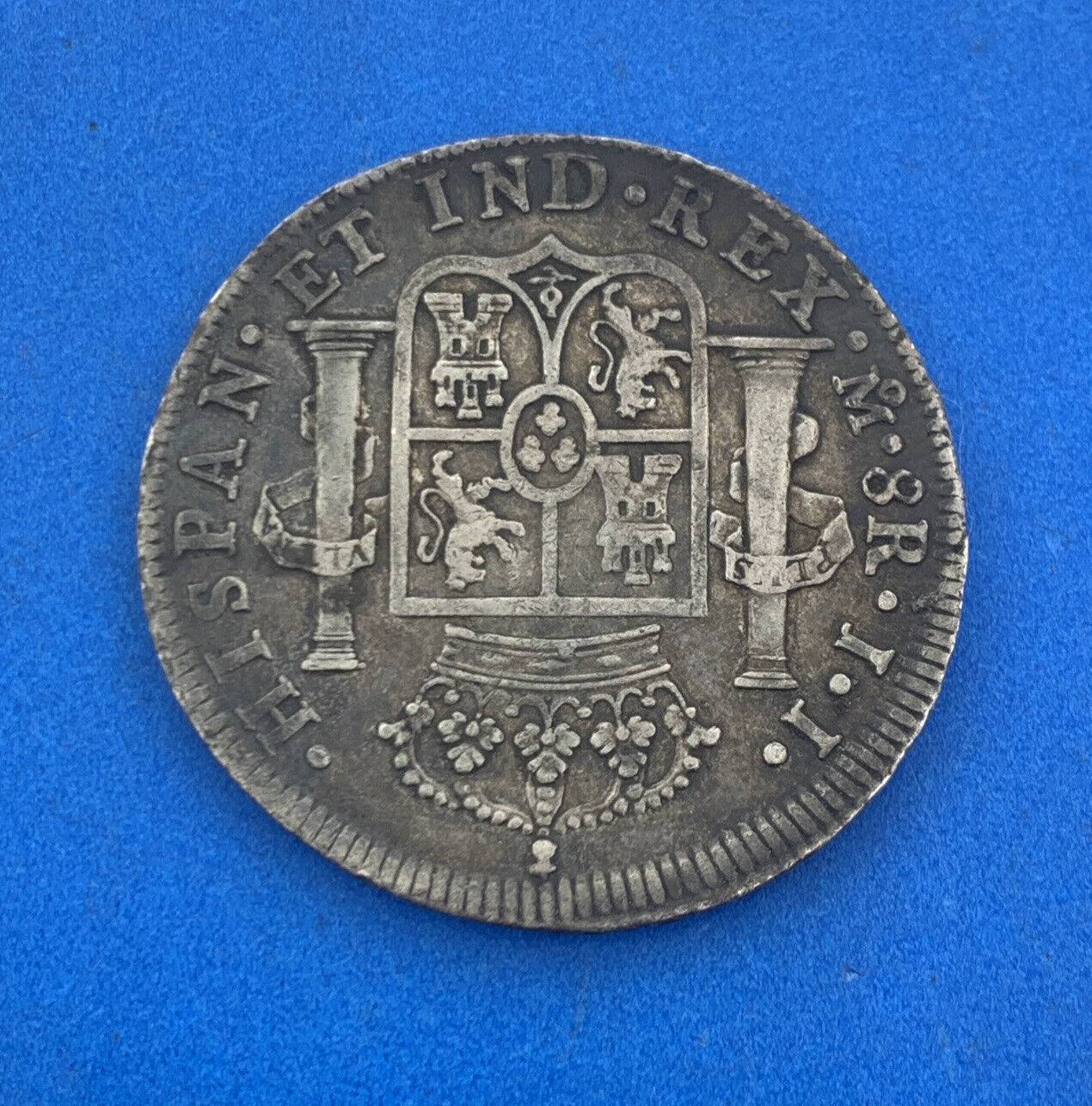 1814 Mo Mexico City 8 Reales I.I. Better Key Date .903 Silver Mexico Coin