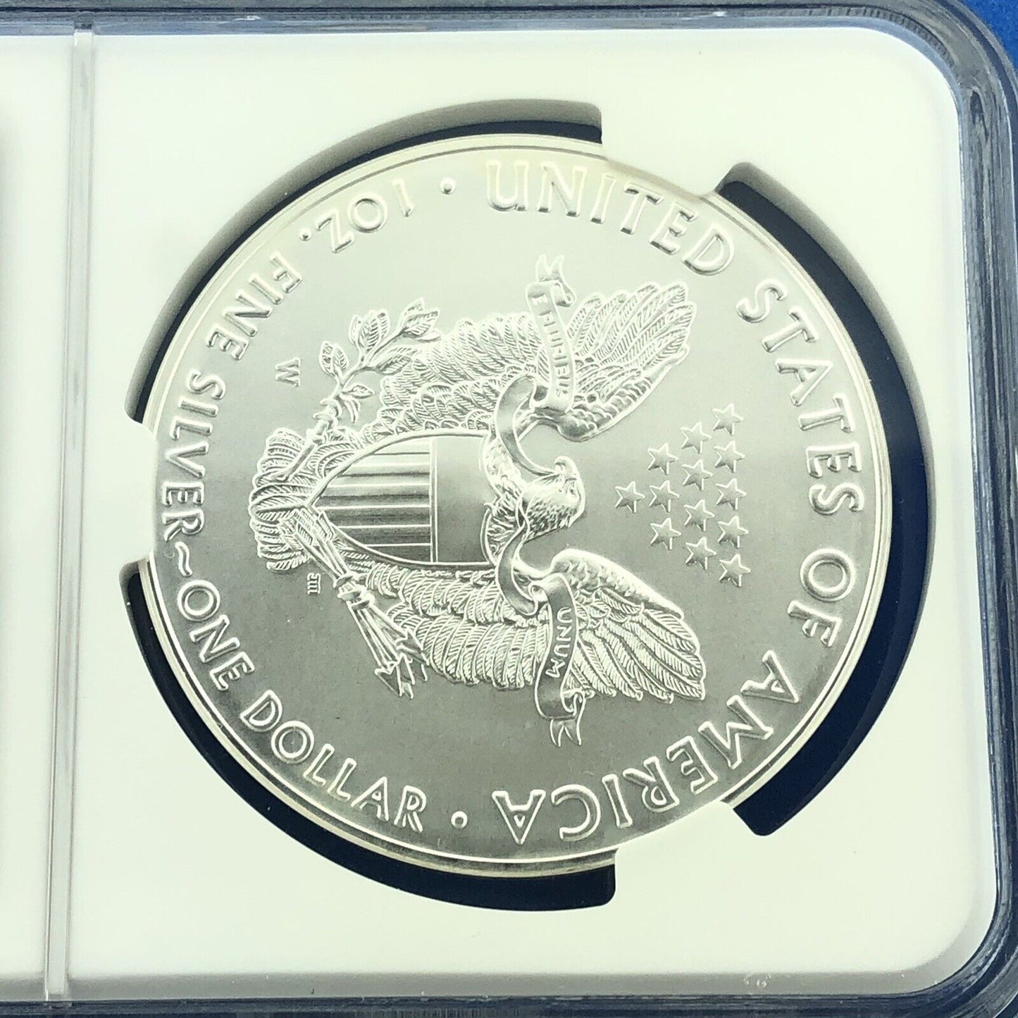 2016 W Burnished Silver Eagle Lettered Edge Early Release 30th Anniv NGC MS70