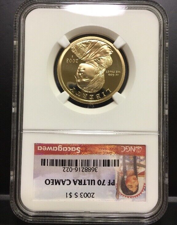 2003 S Sacagawea $1 NGC PF70 Ultra Cameo Red Label