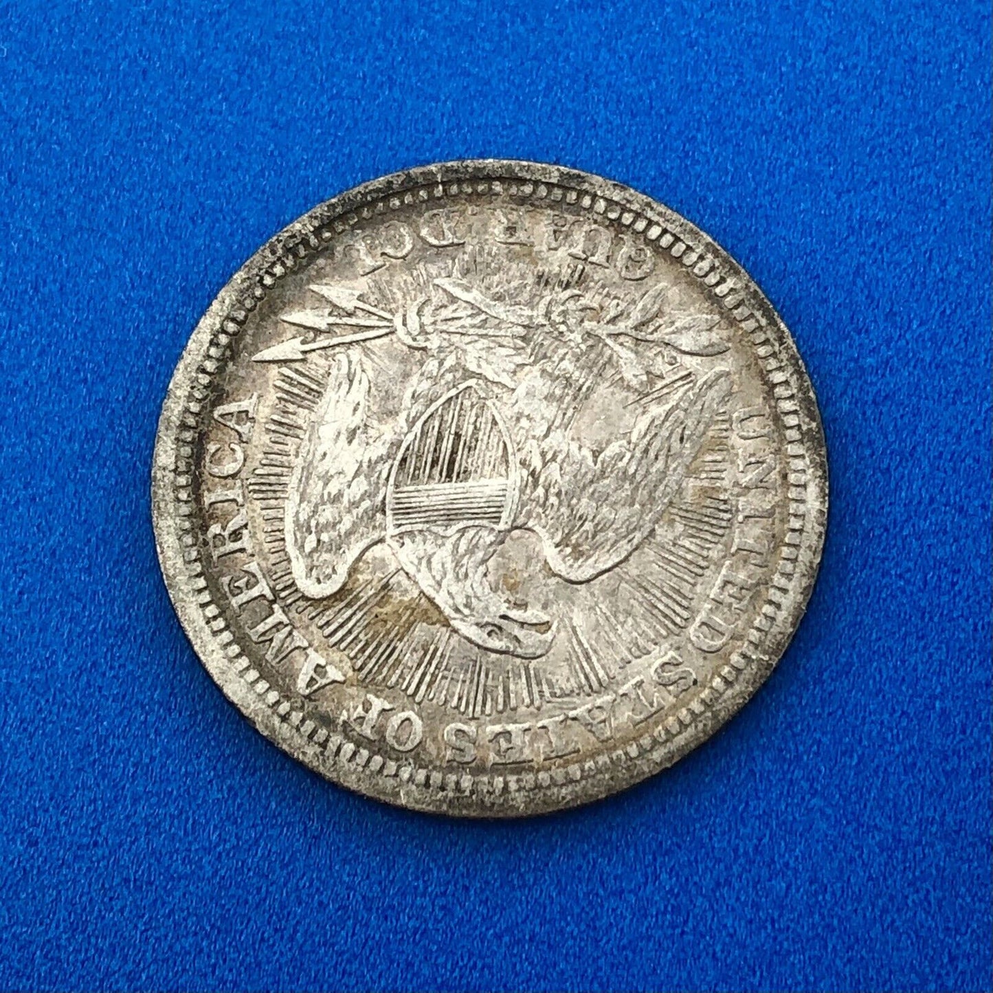 1853 P Silver Seated Quarter Dollar Arrows Rays No Motto Philadelphia Mint Coin