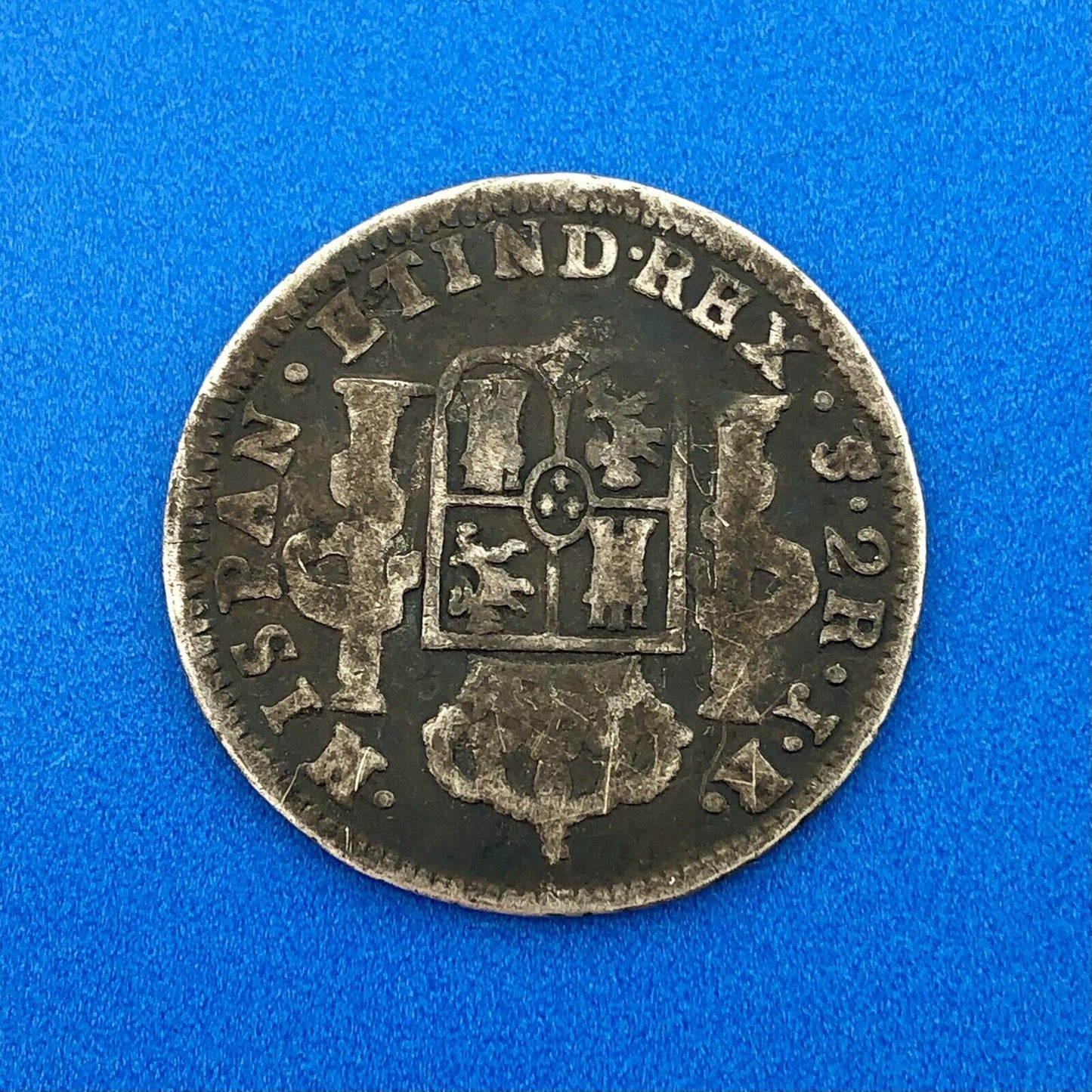1776 Bolivia Silver 2 Reales Carlos III Potosi Mint JR Colonial Milled Coinage