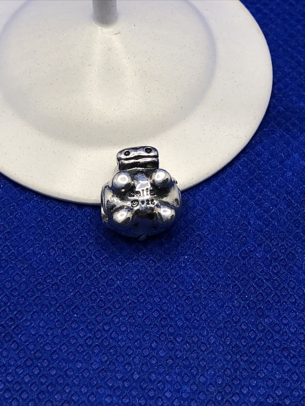 Authentic KALIA 925 Sterling Silver Hippopotamus Hippo Zoo Slide Bracelet Charm