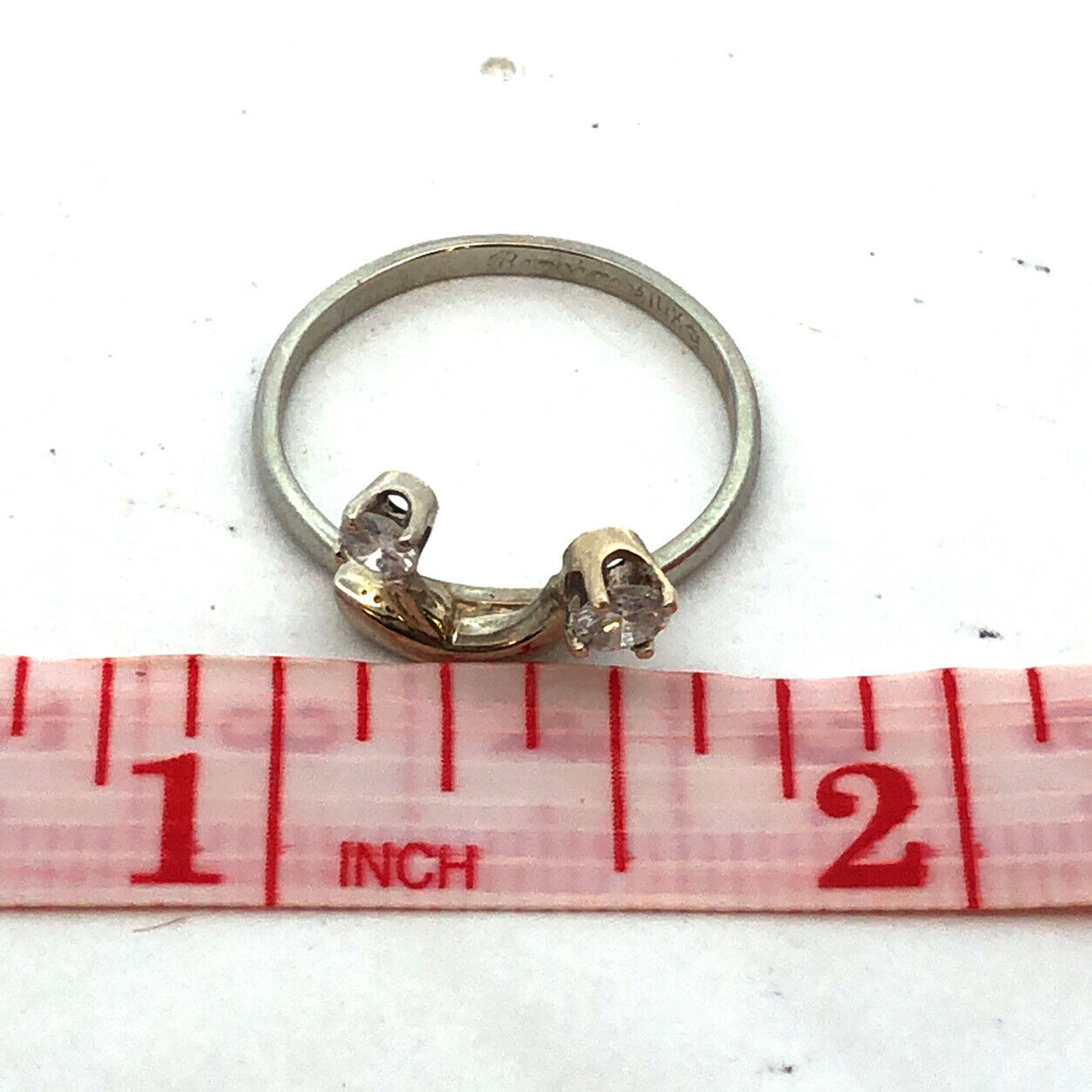 Designer Benchmark 14K Yellow Gold Round Diamond Anniversary Stacking Ring