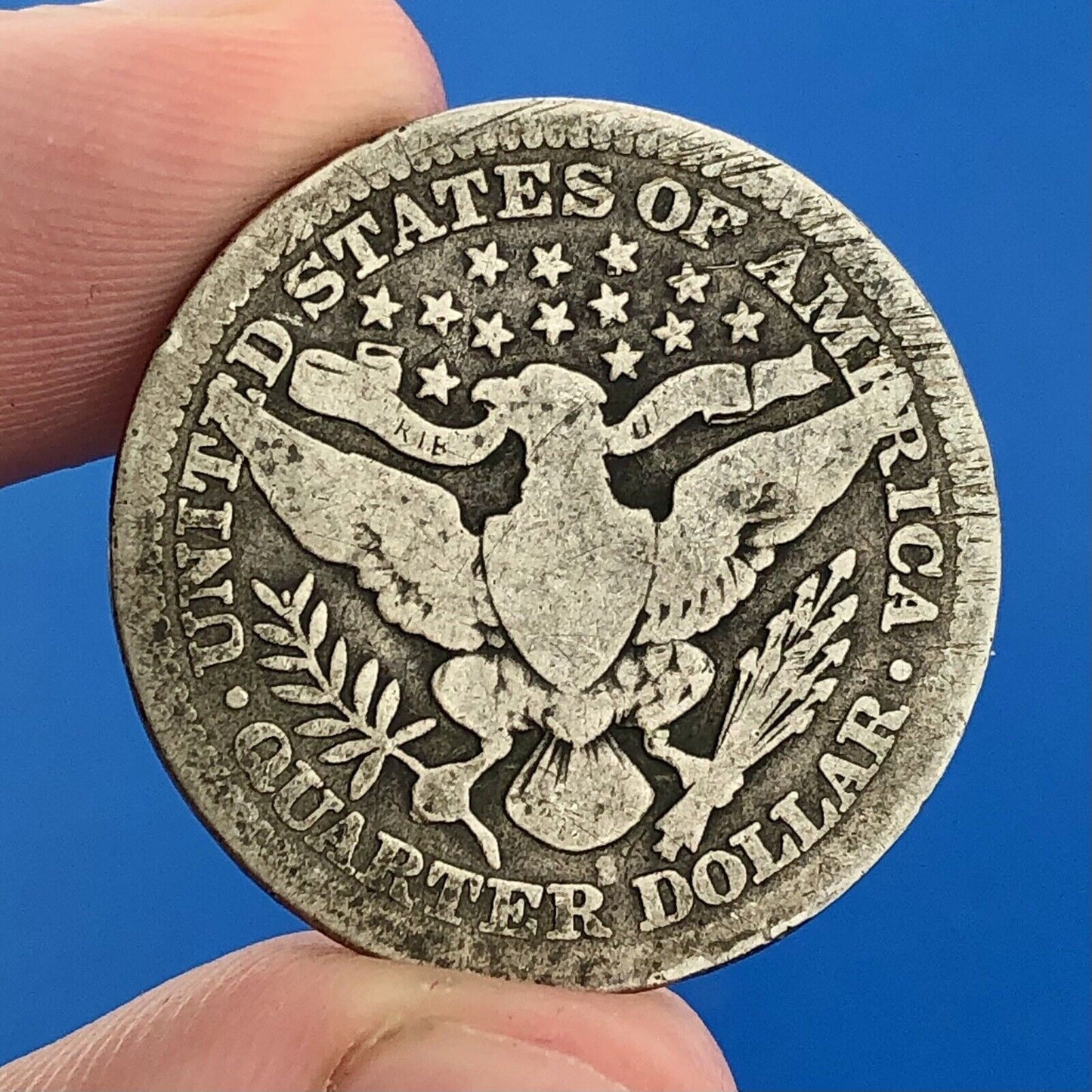 1914 S Silver Barber Quarter $.25 Better Key Date San Francisco Coin Rare Scarce