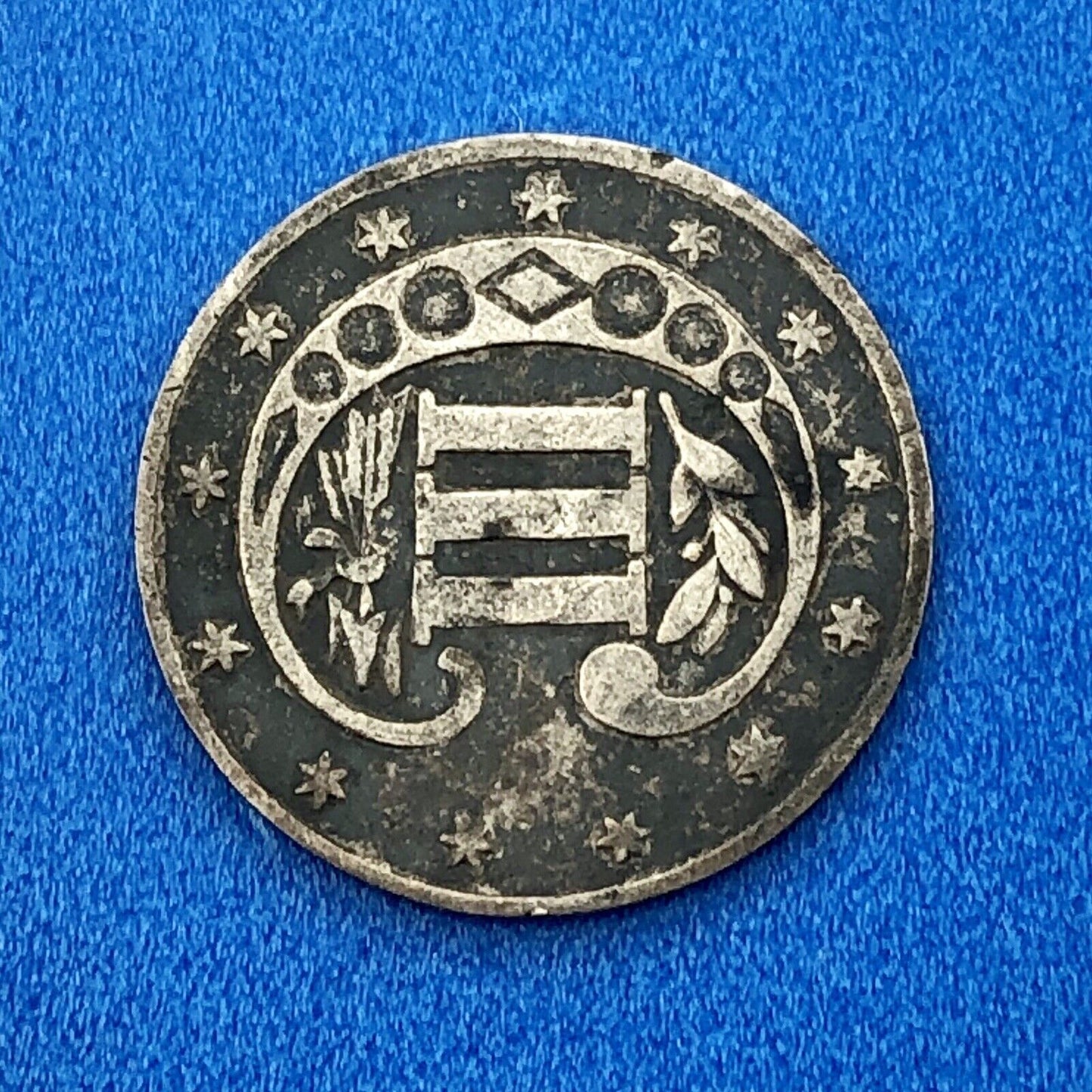 1858 P 3 Cent Silver Three Cent Piece 3c Better Key Philadelphia Mint Coin