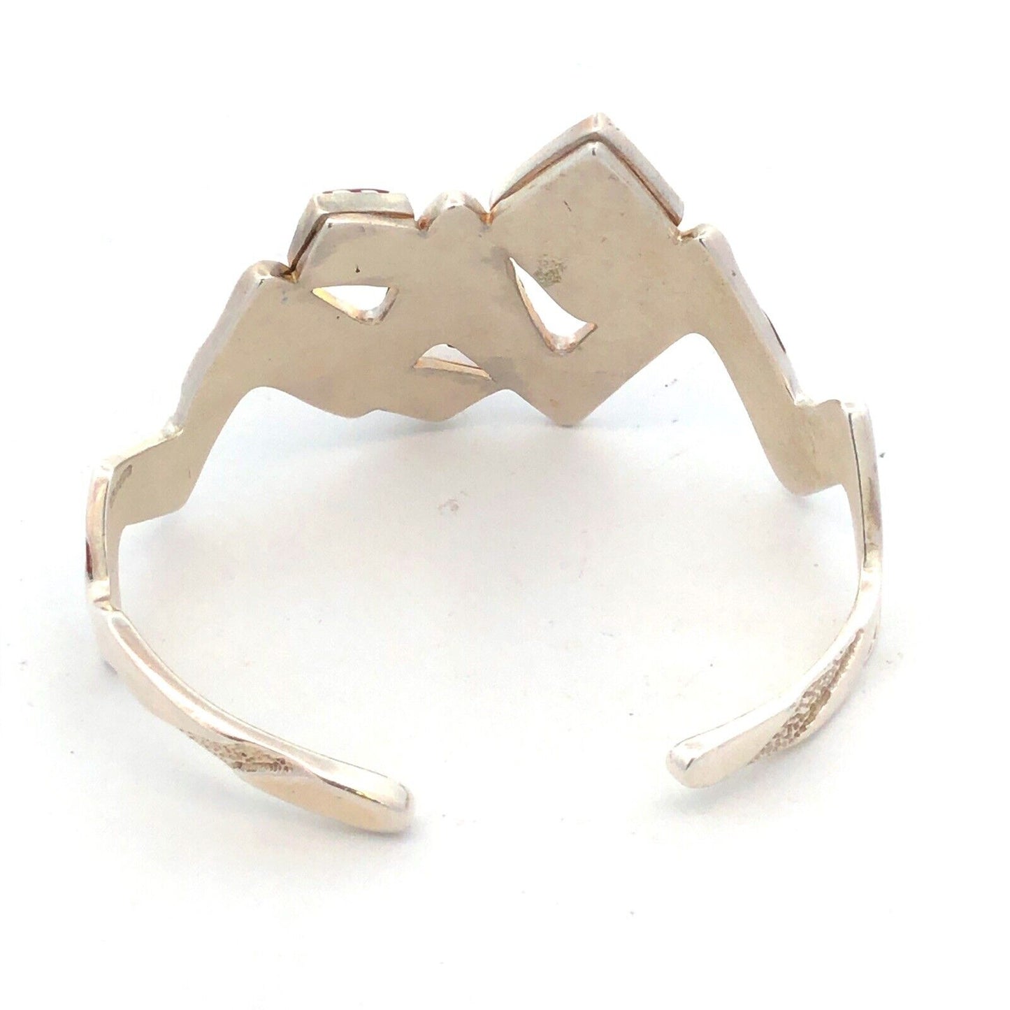 Native American Carolyn Pollack 925 Sterling Silver Copper Jasper Cuff Bracelet