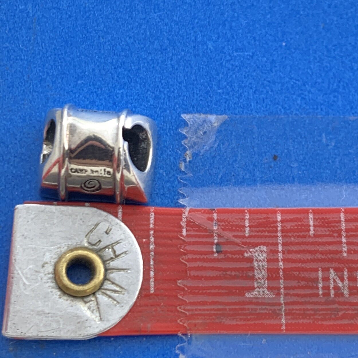 Authentic KALIA 925 Sterling Silver Camp Kalia Tent Slide Bracelet Charm