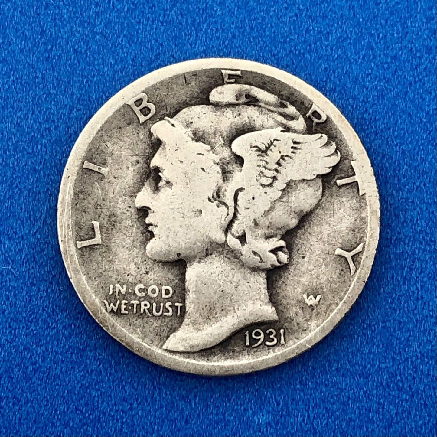 1931 D United States 90% Silver Mercury Dime Better Scarce Denver Mint Coin