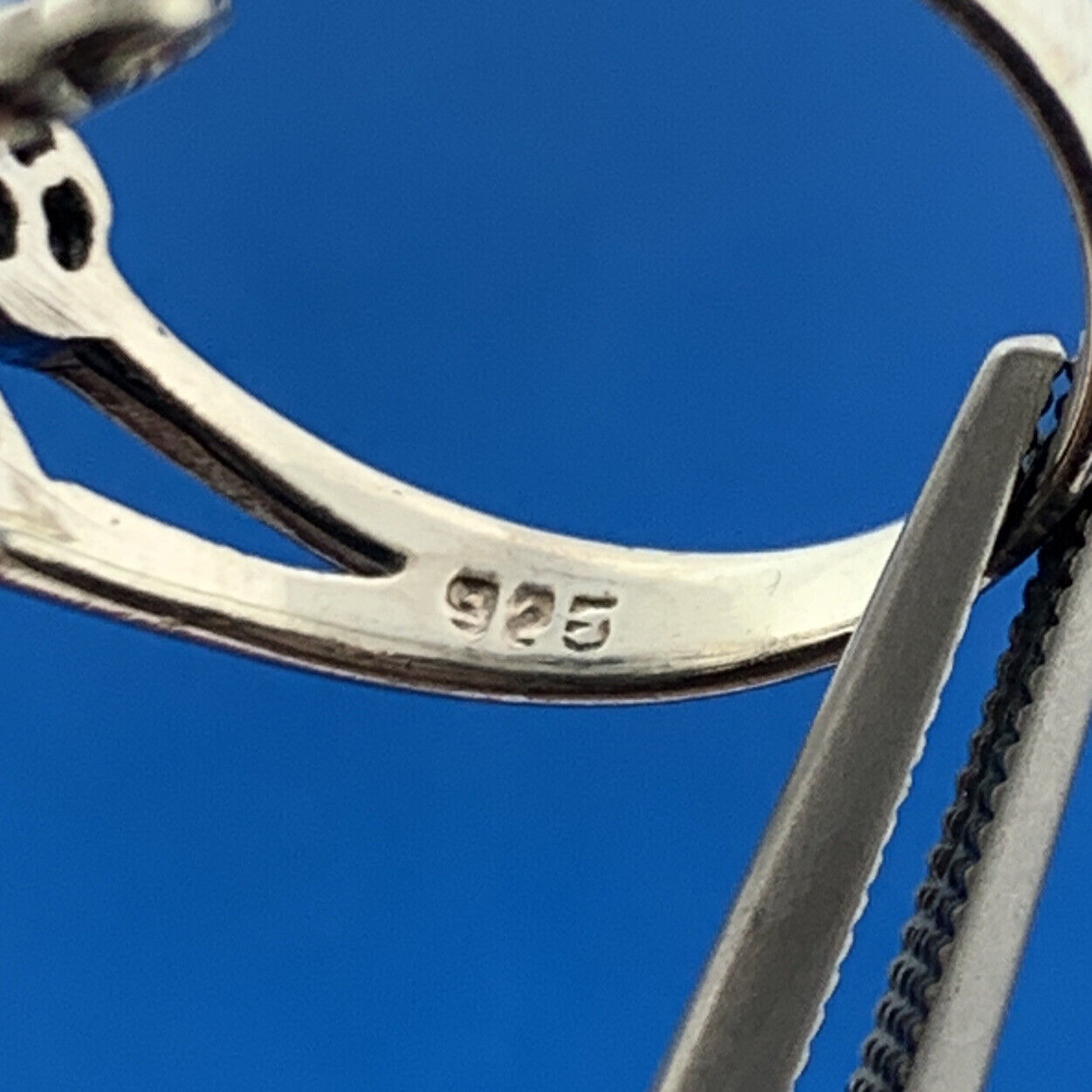 Vintage 925 Sterling Silver Dragonfly Insect Band Ring