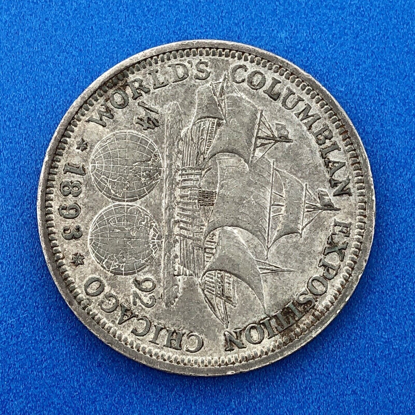 1893 P World's Columbian Exposition Commemorative Silver Half Dollar $.50 Coin