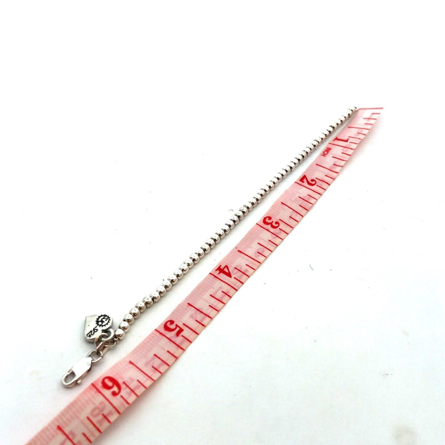 Designer SJC 925 Sterling Silver Beaded Big Sis Sister Sibling Childs Bracelet