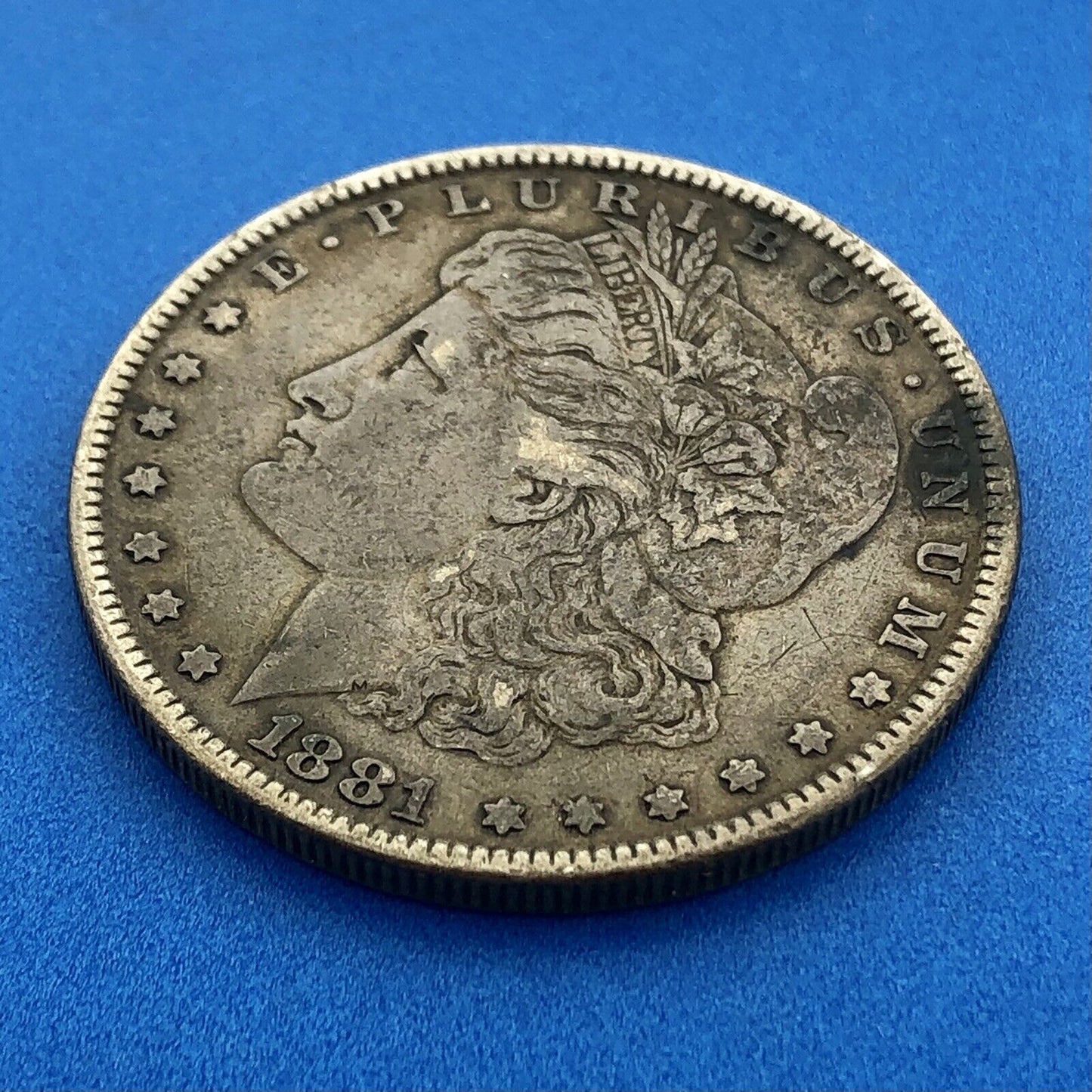 1881 P Morgan Silver Dollar $1 Better Key Rare Philadelphia Mint Coin US 90%