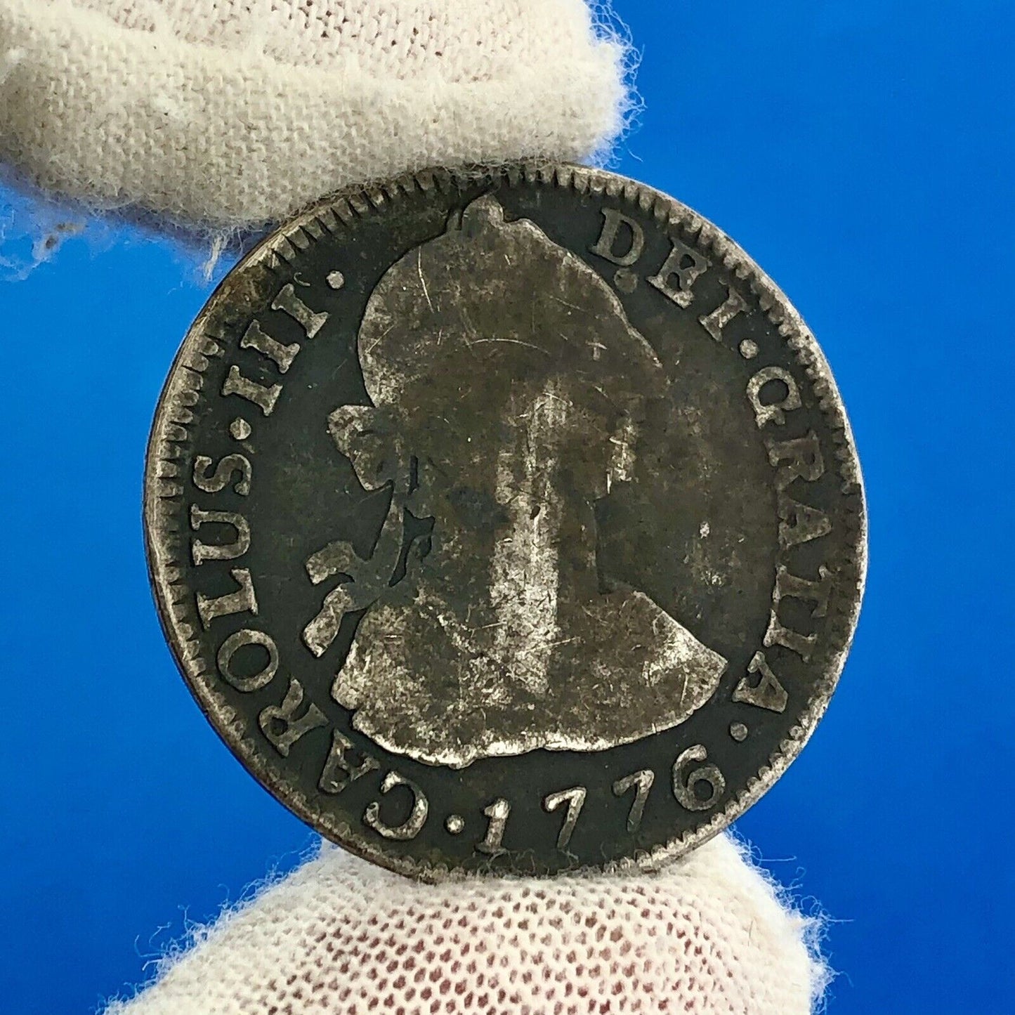 1776 Bolivia Silver 2 Reales Carlos III Potosi Mint JR Colonial Milled Coinage