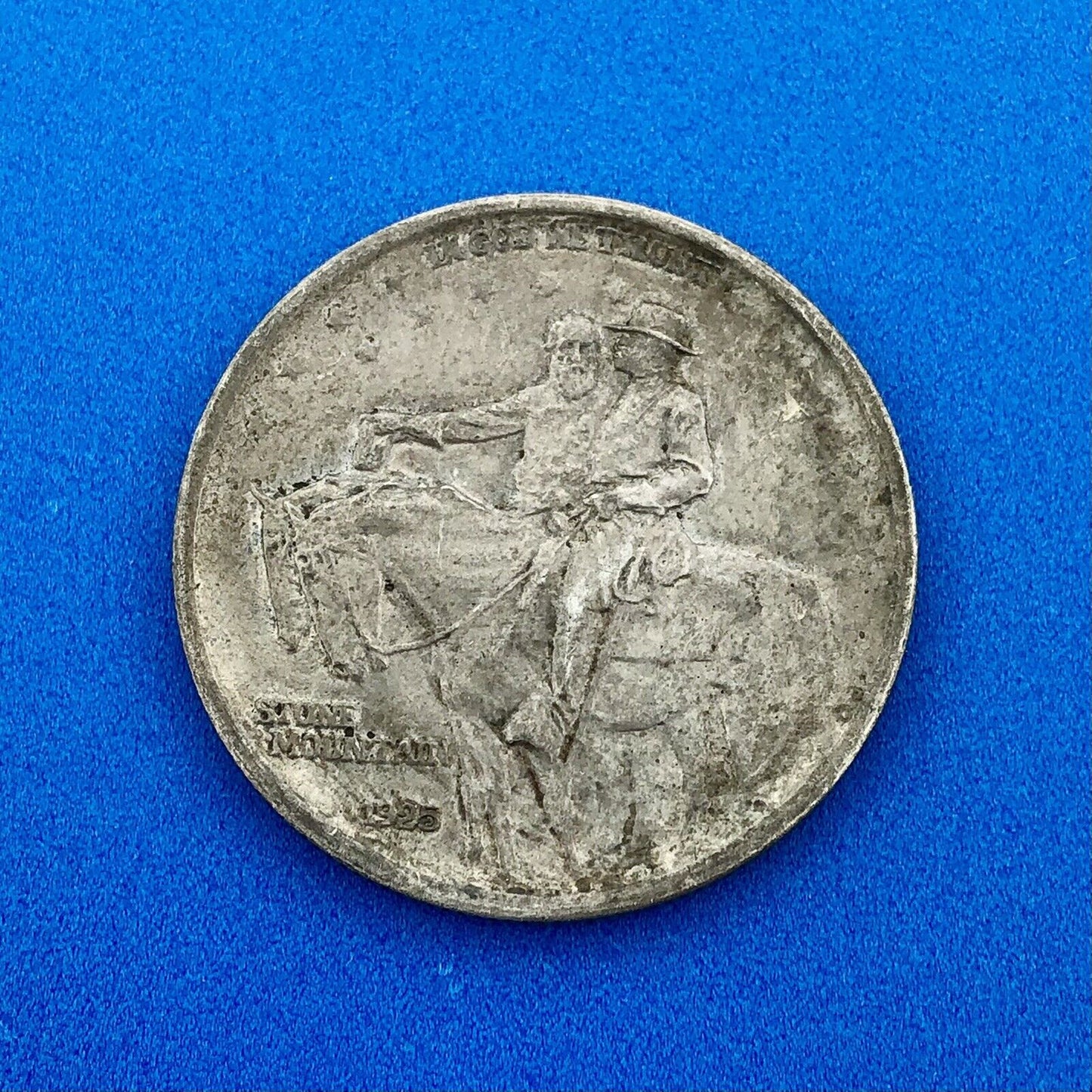 1925 P Stone Mountain Commemorative .900 Silver Half Dollar AU Rare Coin