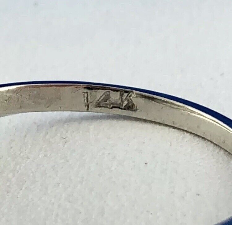 Art Deco 14K White Gold Diamond Solitaire Accents Free Form Engagement Ring