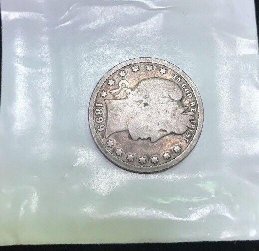 1899 P Barber Silver Quarter 25c $.25 Better Key Philadelphia Rare Scarce