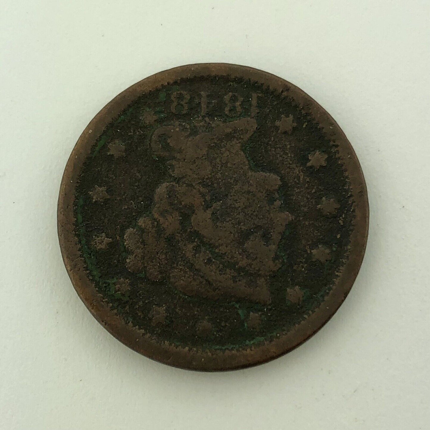 1848 P Liberty Head Braided Hair Large Copper Cent Better Philadelphia Mint Coin