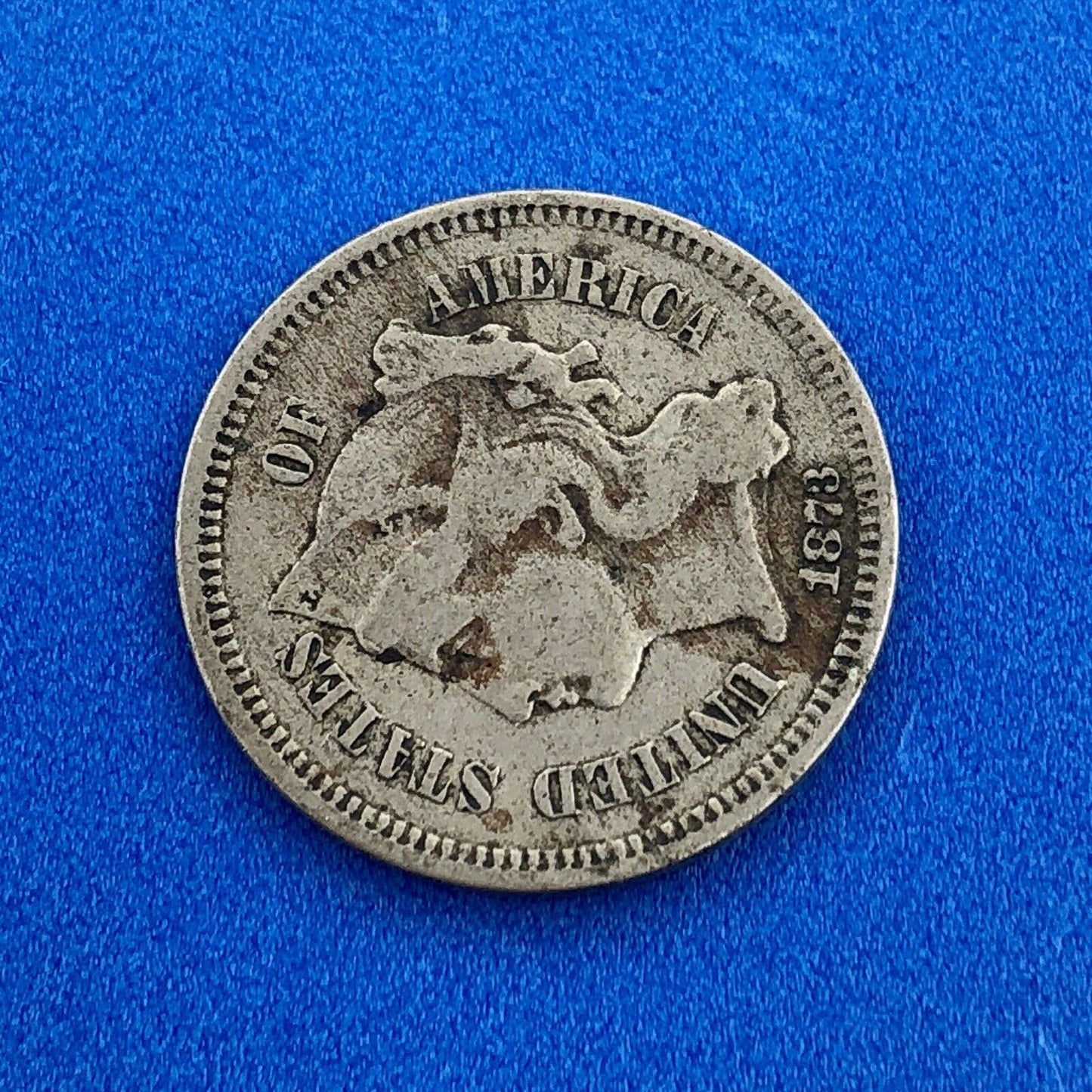 1873 P Nickel Three Cent Piece 3c Better Key Philadelphia Coin Very Good VG
