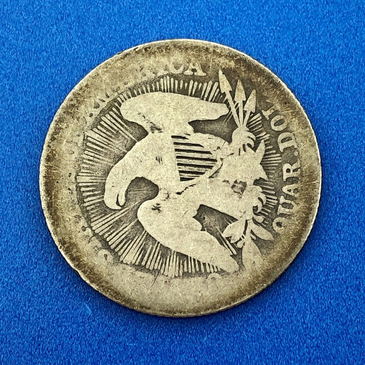 1853 P Seated Liberty Silver Quarter Dollar 25c Type 2 Better One Year Type Coin