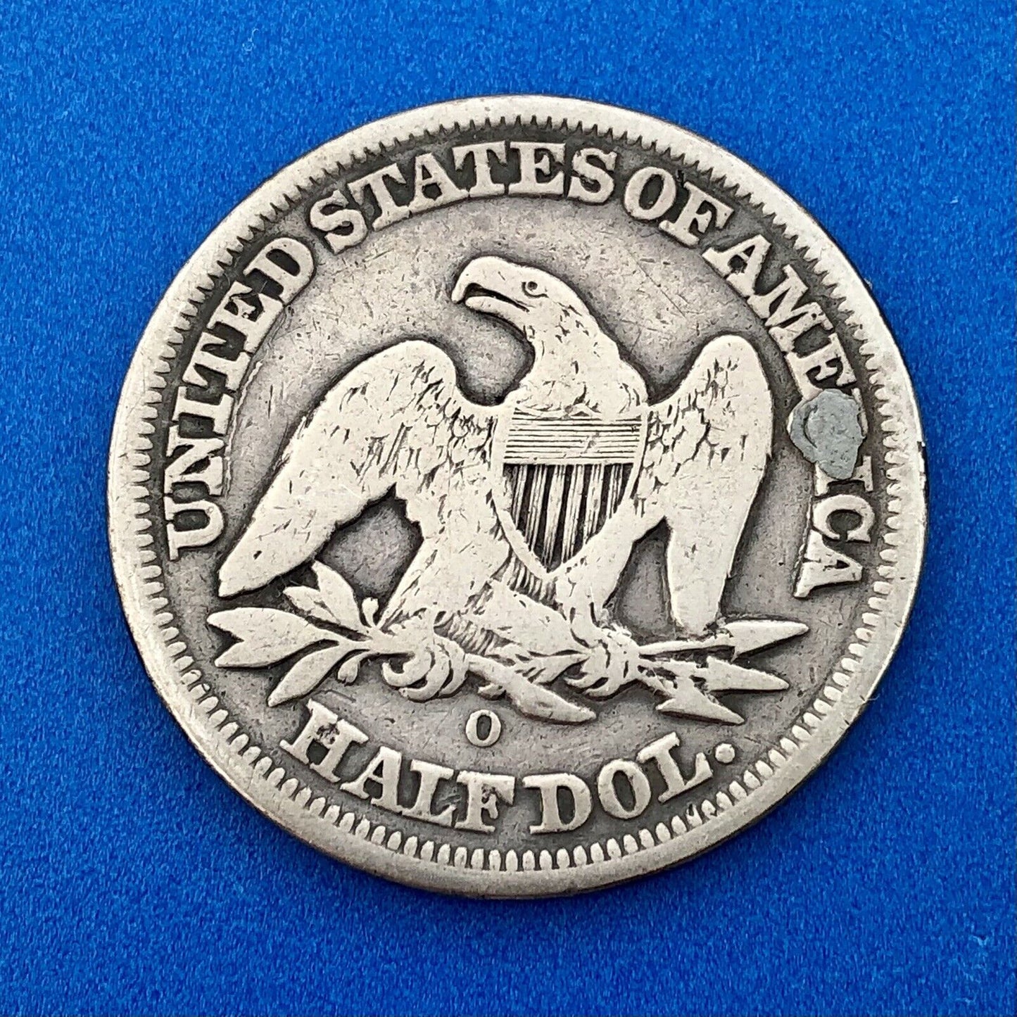 1854 O Seated Silver Half Dollar Type 3 Two Year Type Key New Orleans Mint Coin