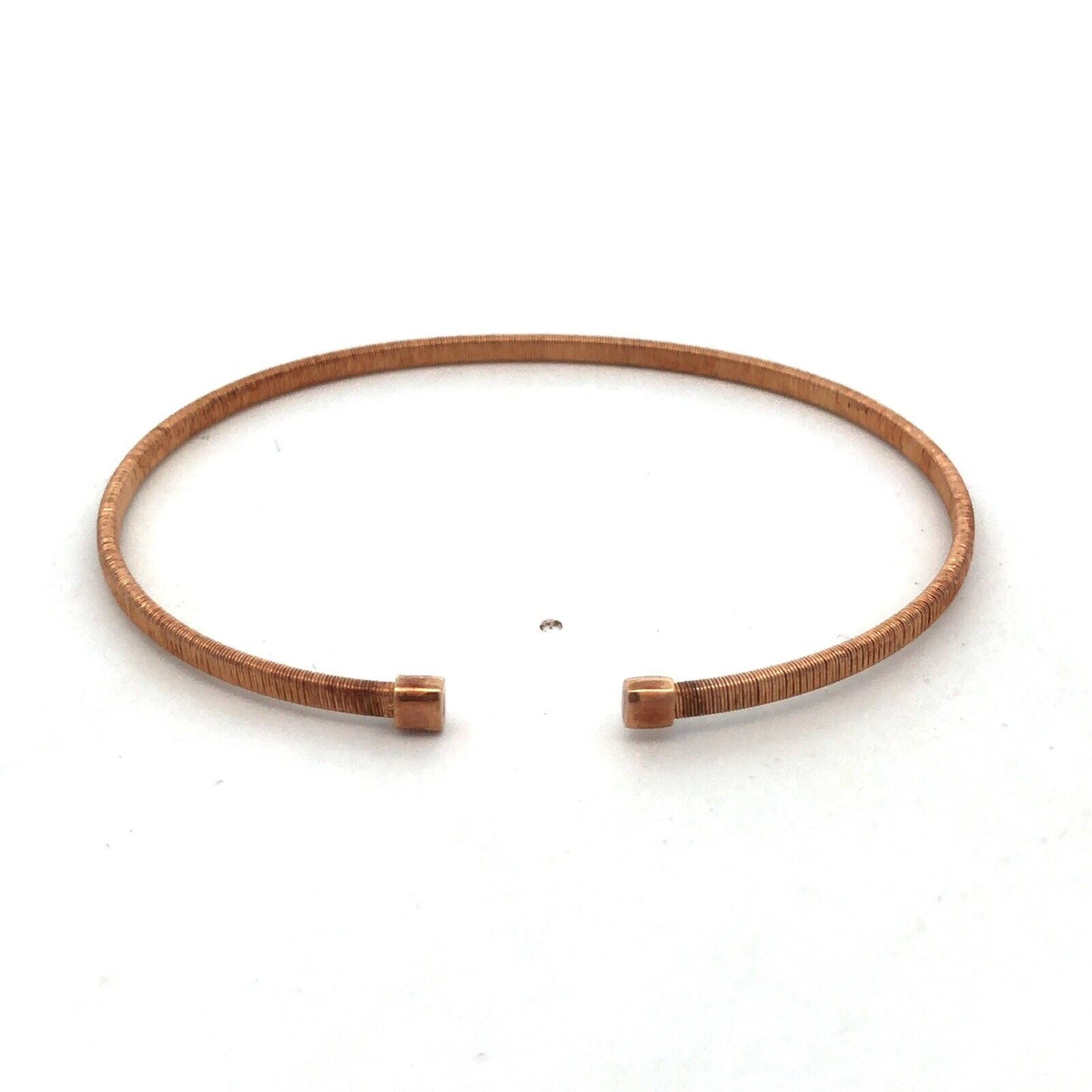 Designer Italy 925 Sterling Silver Gold Rose Gold Stacking Cuff Bracelet Set