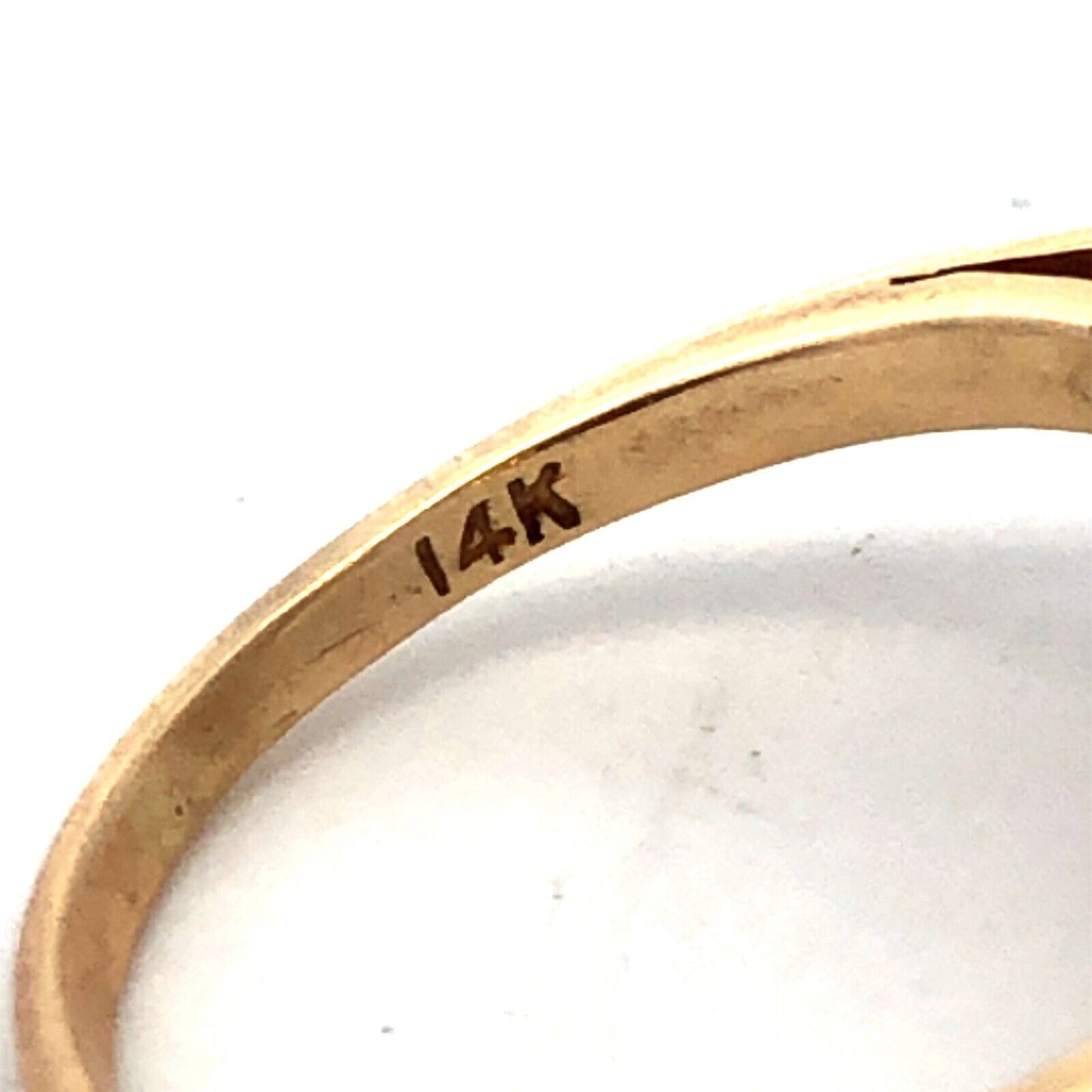 14K Yellow Gold Marquise Ruby Diamond Cluster Waterfall Ring