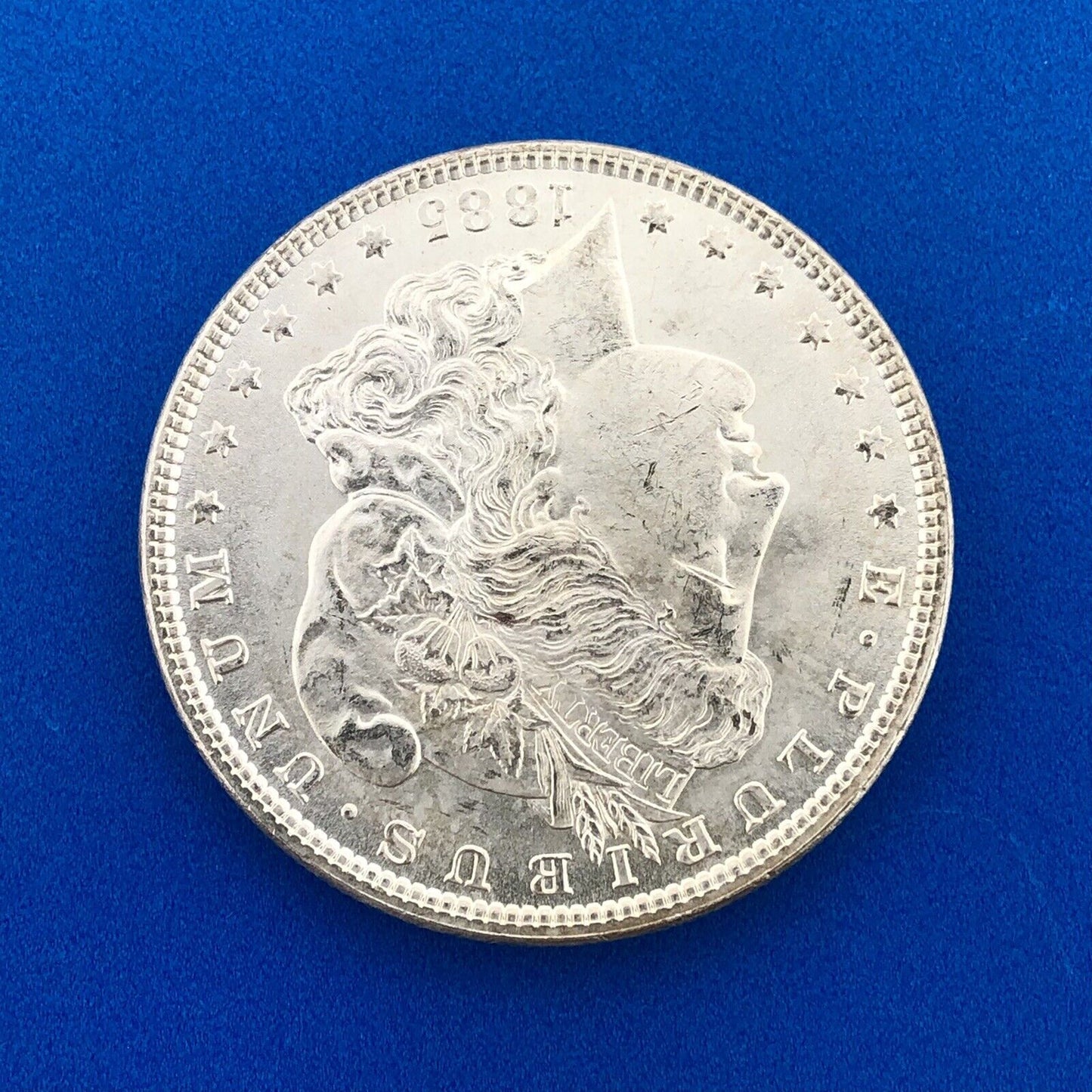 1885 P Morgan Silver Dollar $1 Better Rare Key Philadelphia Mint Coin White BU