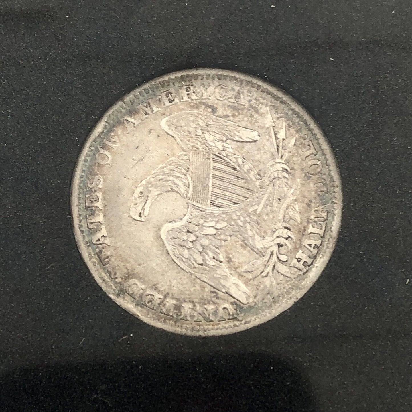 1839 Capped Bust Silver Half Dollar 50c Reeded Edge Ungraded Extra Fine Coin