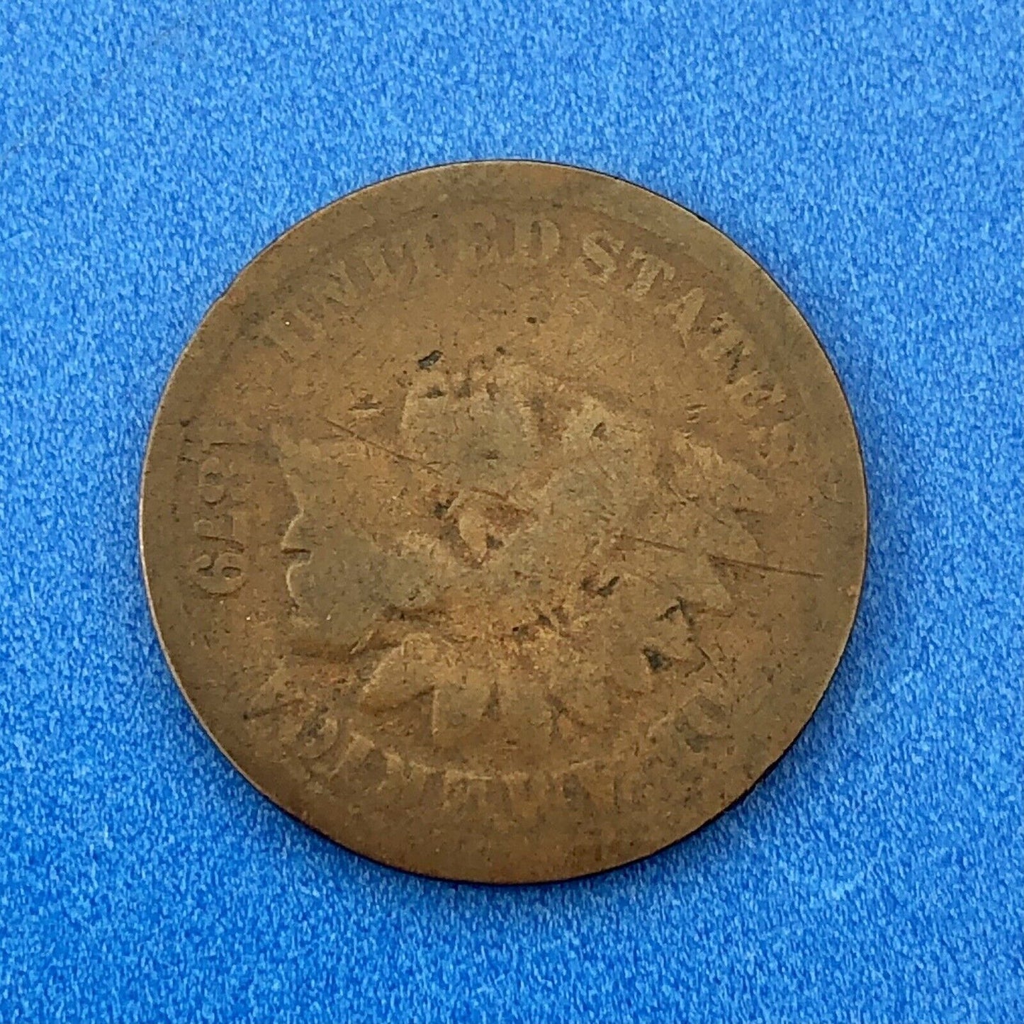 1879 P Indian Head One Cent Penny Type 3 Bronze Better Key Philadelphia Coin