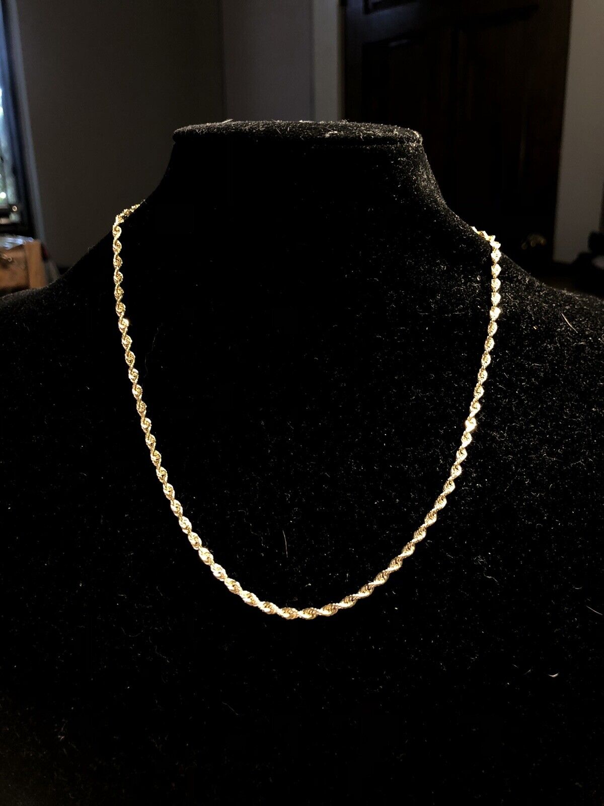 Designer RCI 10K Yellow Gold 18" 3mm Rope Chain Necklace