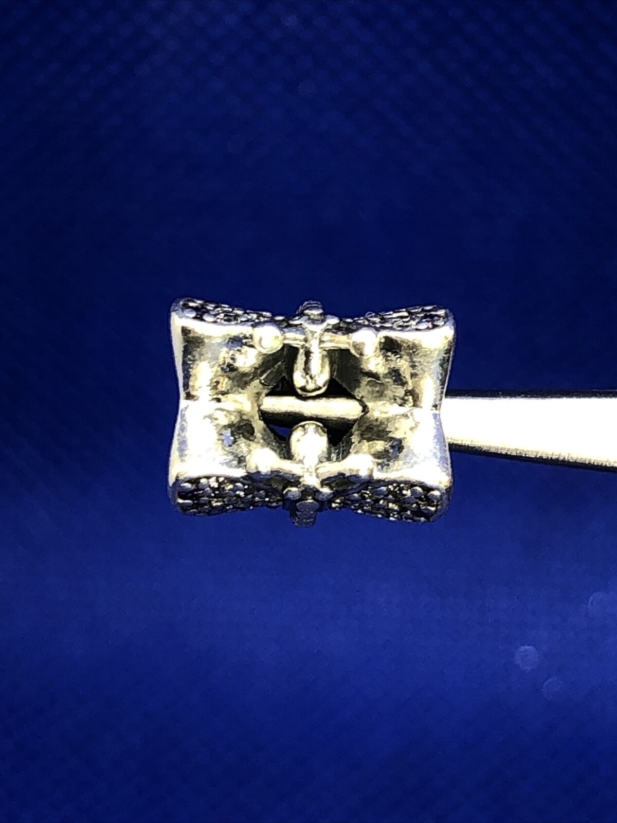 Retired PANDORA ALE 925 Sterling Silver White & Purple CZ Butterfly Charm 791257
