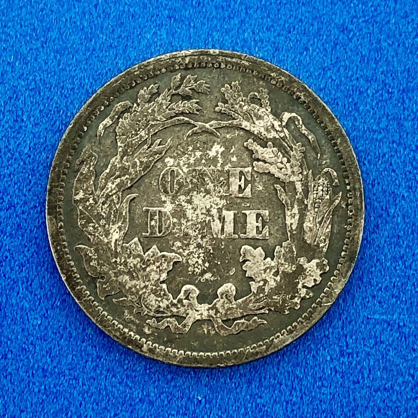 1876 P Seated Liberty Silver Dime 10c Better Key No Stars Philadelphia Coin