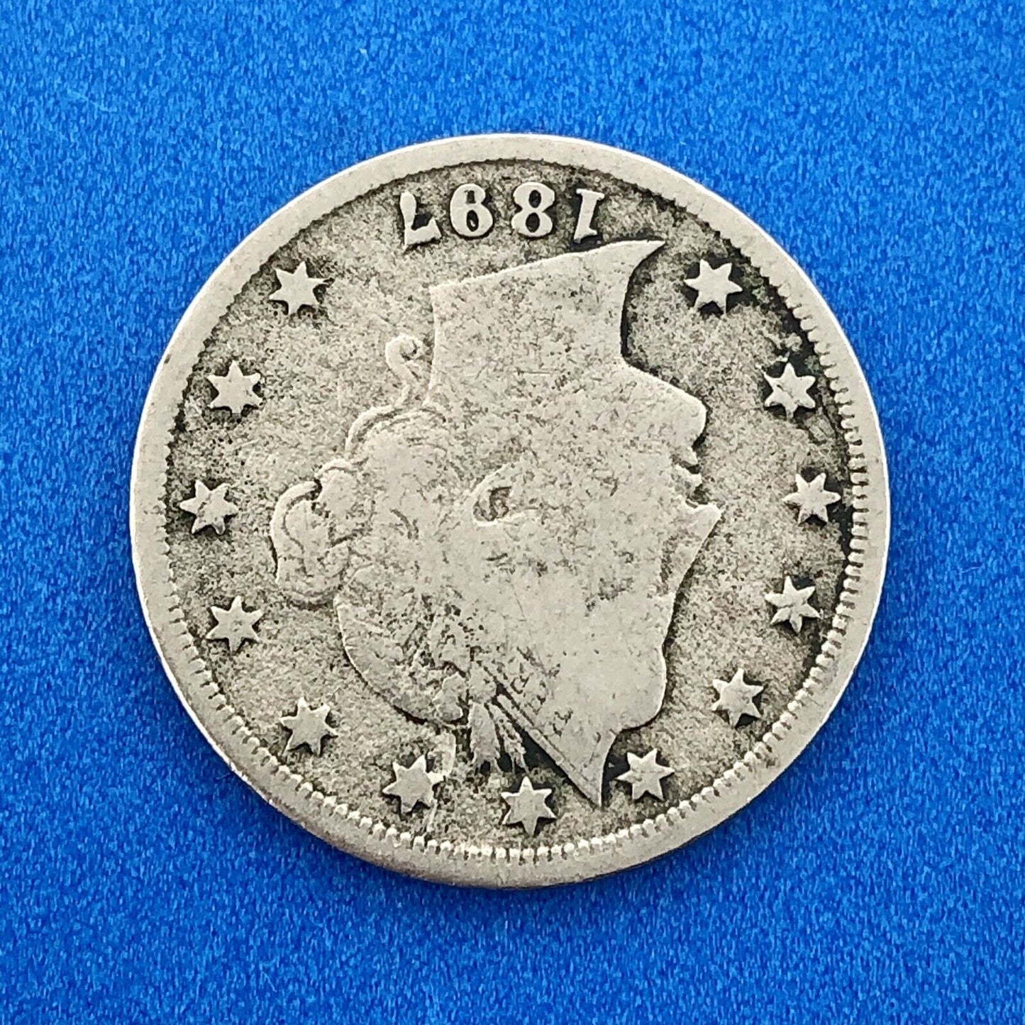 1897 P Liberty Head Nickel Five Cents 5c Better Key Rare Philadelphia Mint Coin