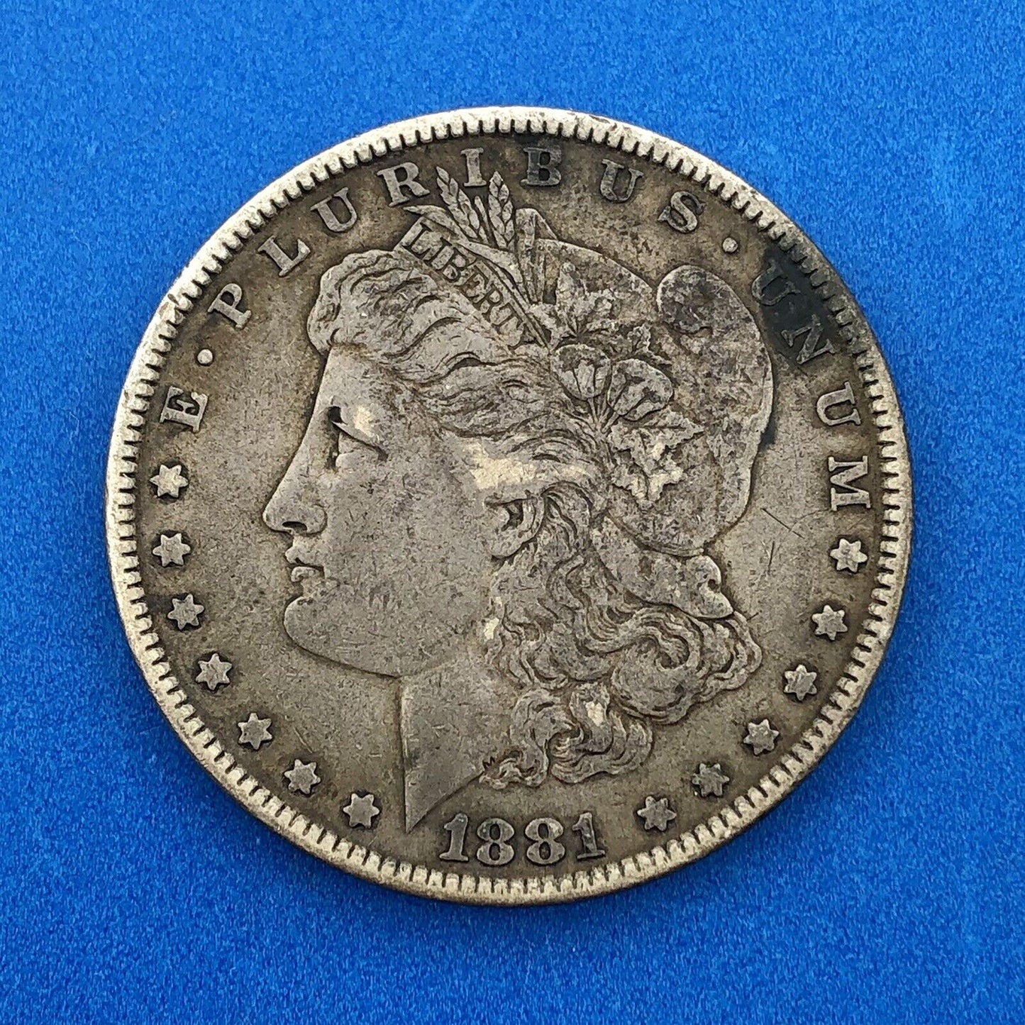 1881 P Morgan Silver Dollar $1 Better Key Rare Philadelphia Mint Coin US 90%
