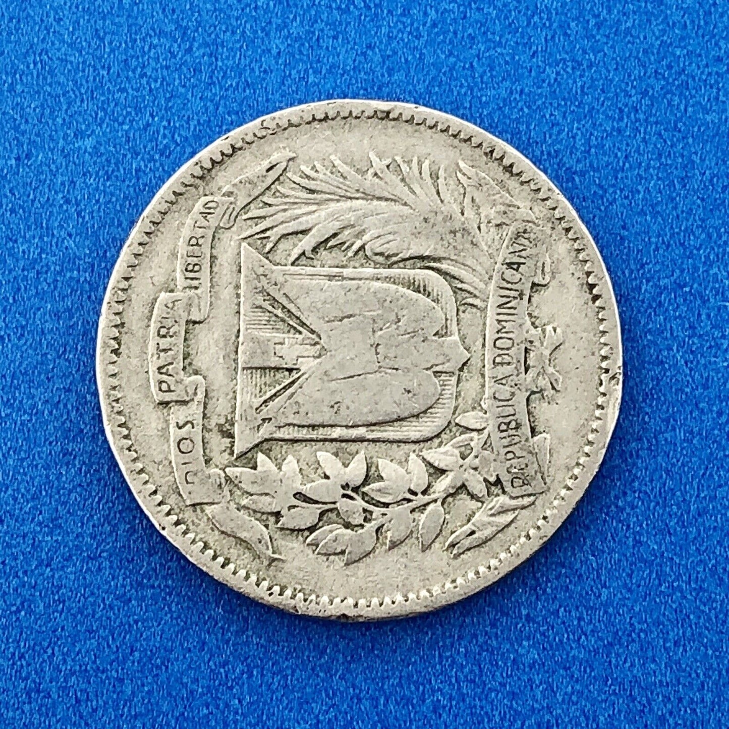 1939 Dominican Republic 5 Centavos 5 Grammos Tough Key Date Low Mintage Coin