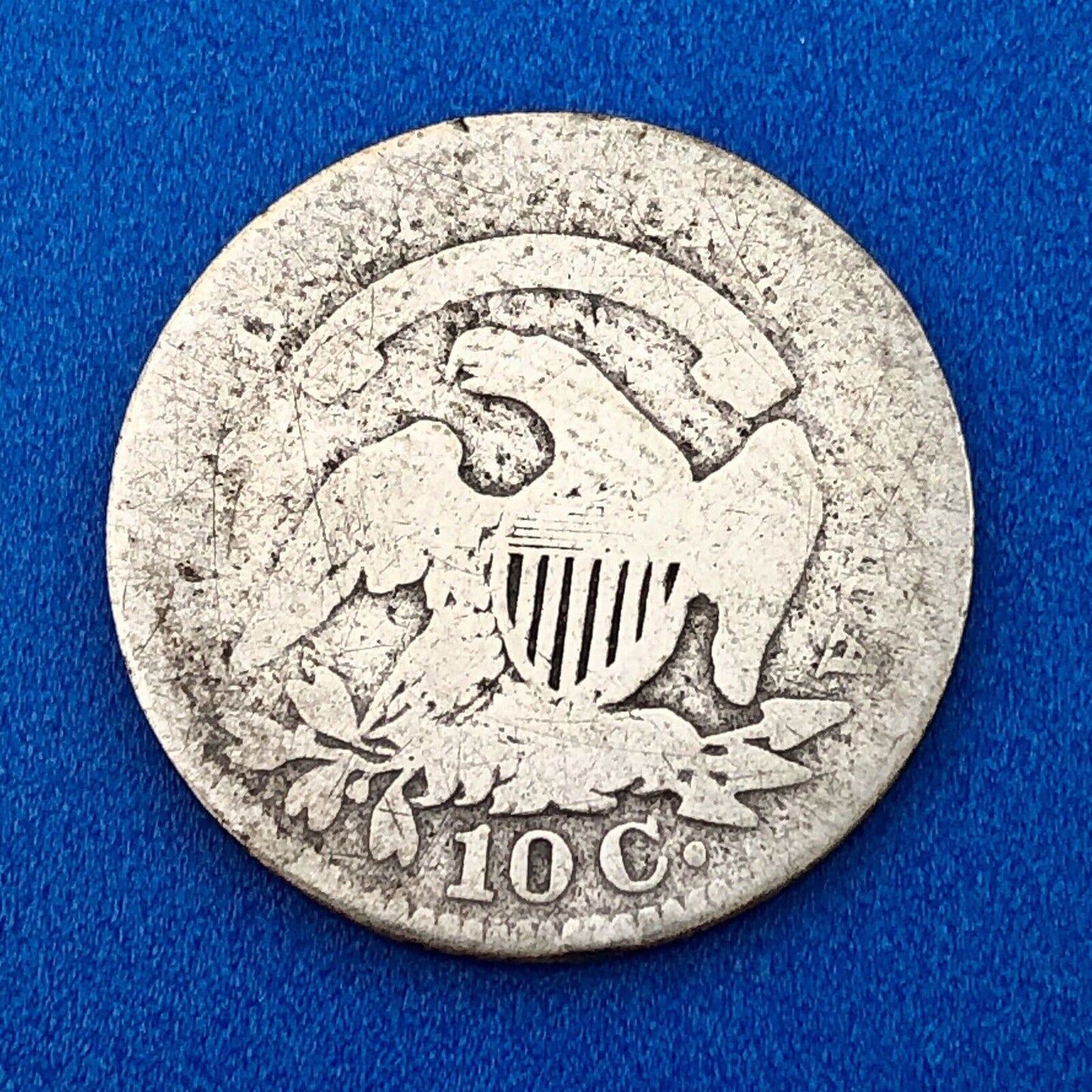 1827 P Silver Capped Bust Dime Type 1 Better Key Early Philadelphia Mint Coin