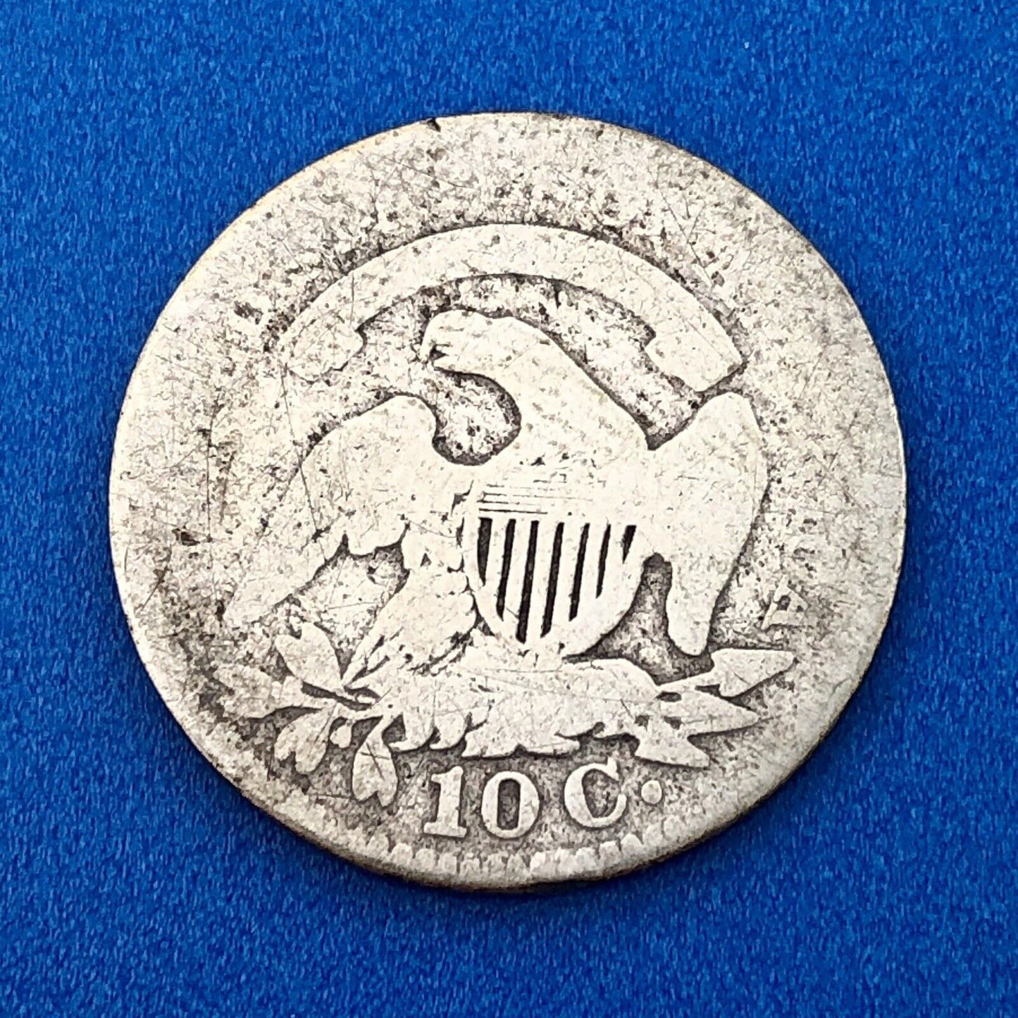 1827 P Silver Capped Bust Dime Type 1 Better Key Early Philadelphia Mint Coin